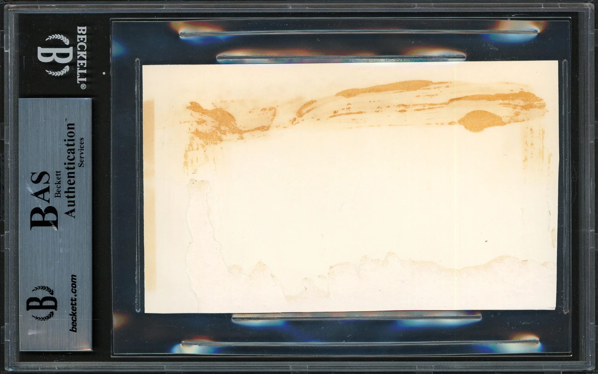 Emmett Ashford Autographed 3x5 Index Card 1st African American MLB Umpire Beckett BAS #15502098 - Image 2