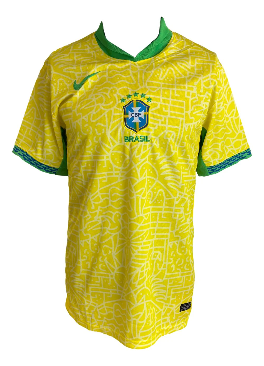 Endrick Signed Brazil Nike Soccer Jersey BAS - Image 3