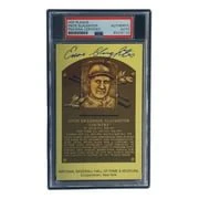 Enos Slaughter Signed 4x6 St Louis Cardinals HOF Plaque Card PSA/DNA 85026133 - Image 3