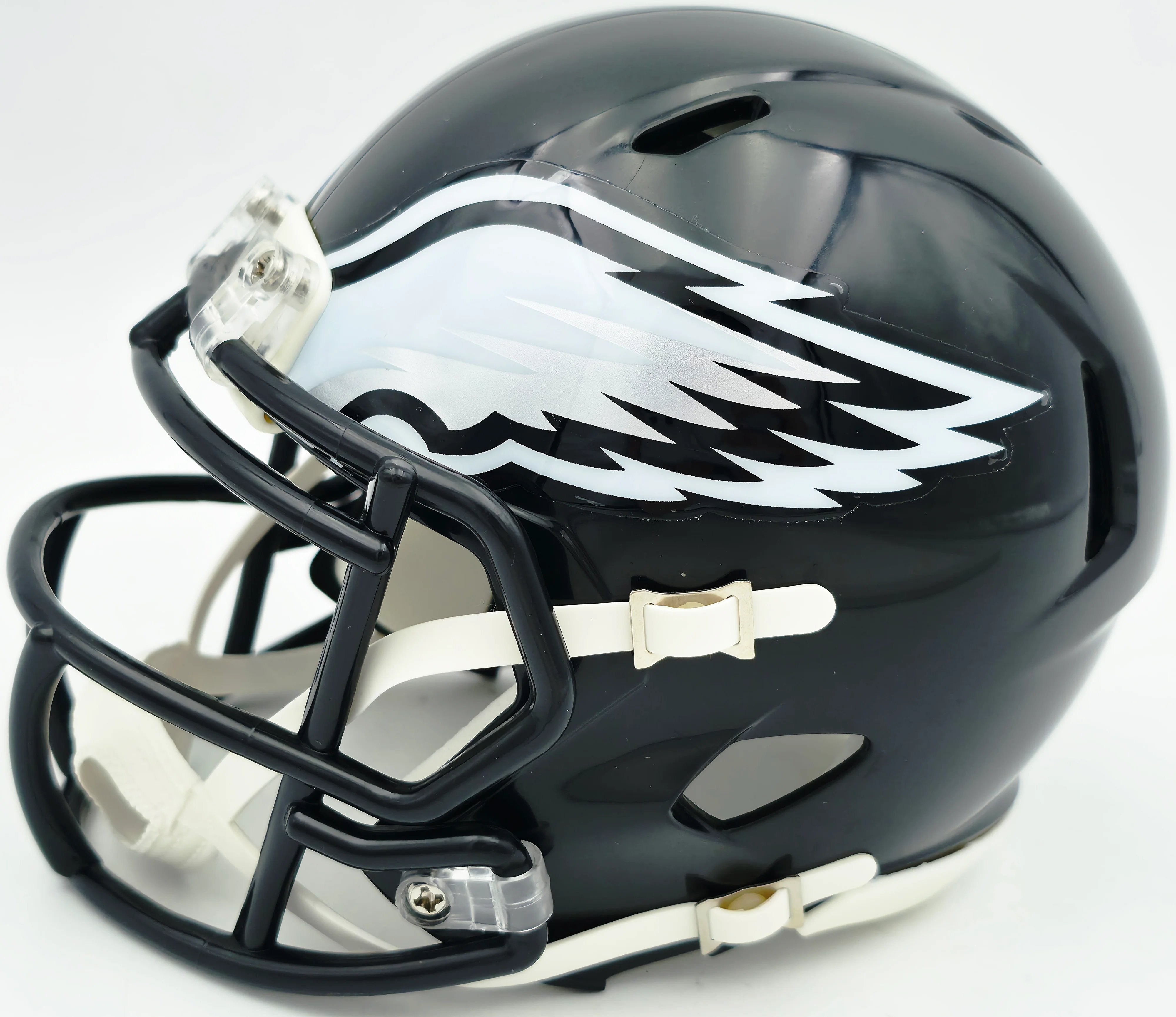 Eric Allen Autographed Philadelphia Eagles Black 2022 Alternate Speed Mini Helmet Beckett BAS QR Stock #261891 - Image 5