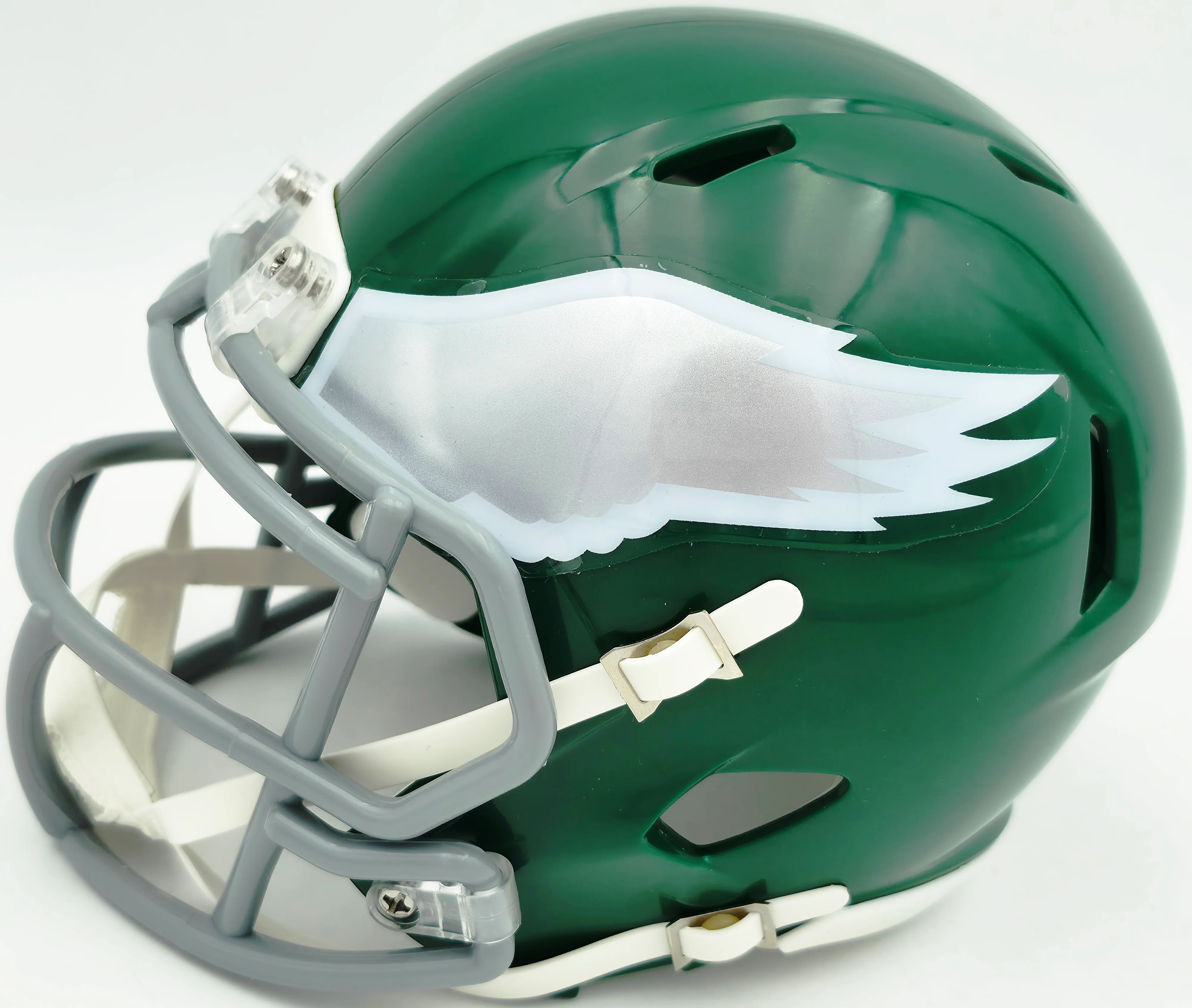 Eric Allen Autographed Philadelphia Eagles Kelly Green 1974-95 Throwback Speed Mini Helmet Beckett BAS QR Stock #261892 - Image 3
