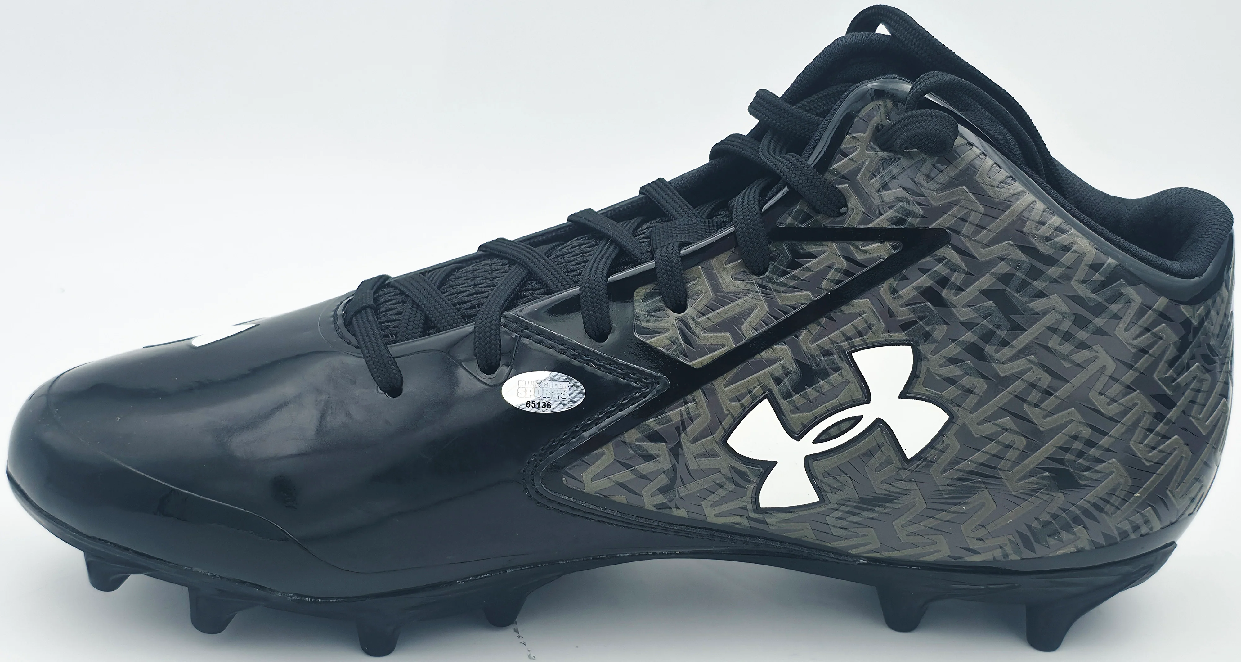 Ernest Jones IV Autographed Pair of Black Under Armour Cleats Seattle Seahawks Size 10.5 MCS Holo Stock #242563 - Image 5