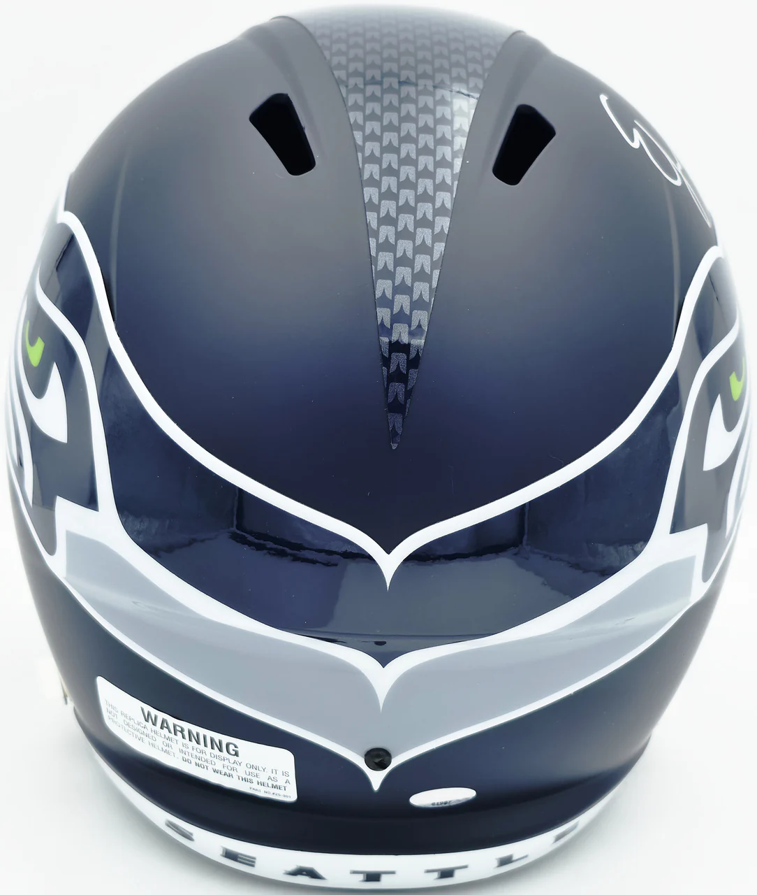 Ernest Jones IV Autographed Seattle Seahawks Blue Full Size Speed Replica Helmet "The Darkside" MCS Holo Stock #262470 - Image 5
