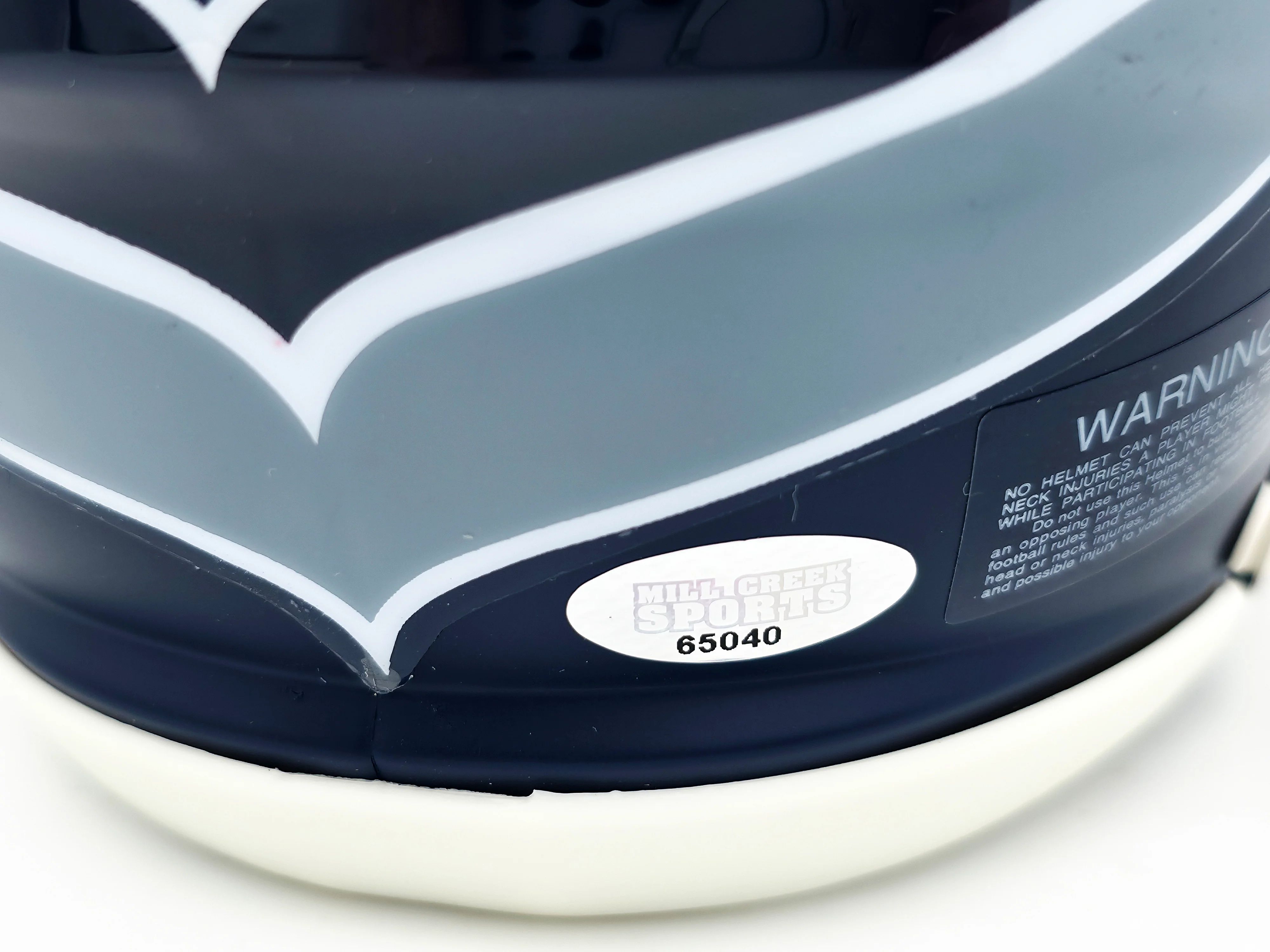 Ernest Jones IV Autographed Seattle Seahawks Blue Speed Mini Helmet MCS Holo Stock #242554 - Image 5