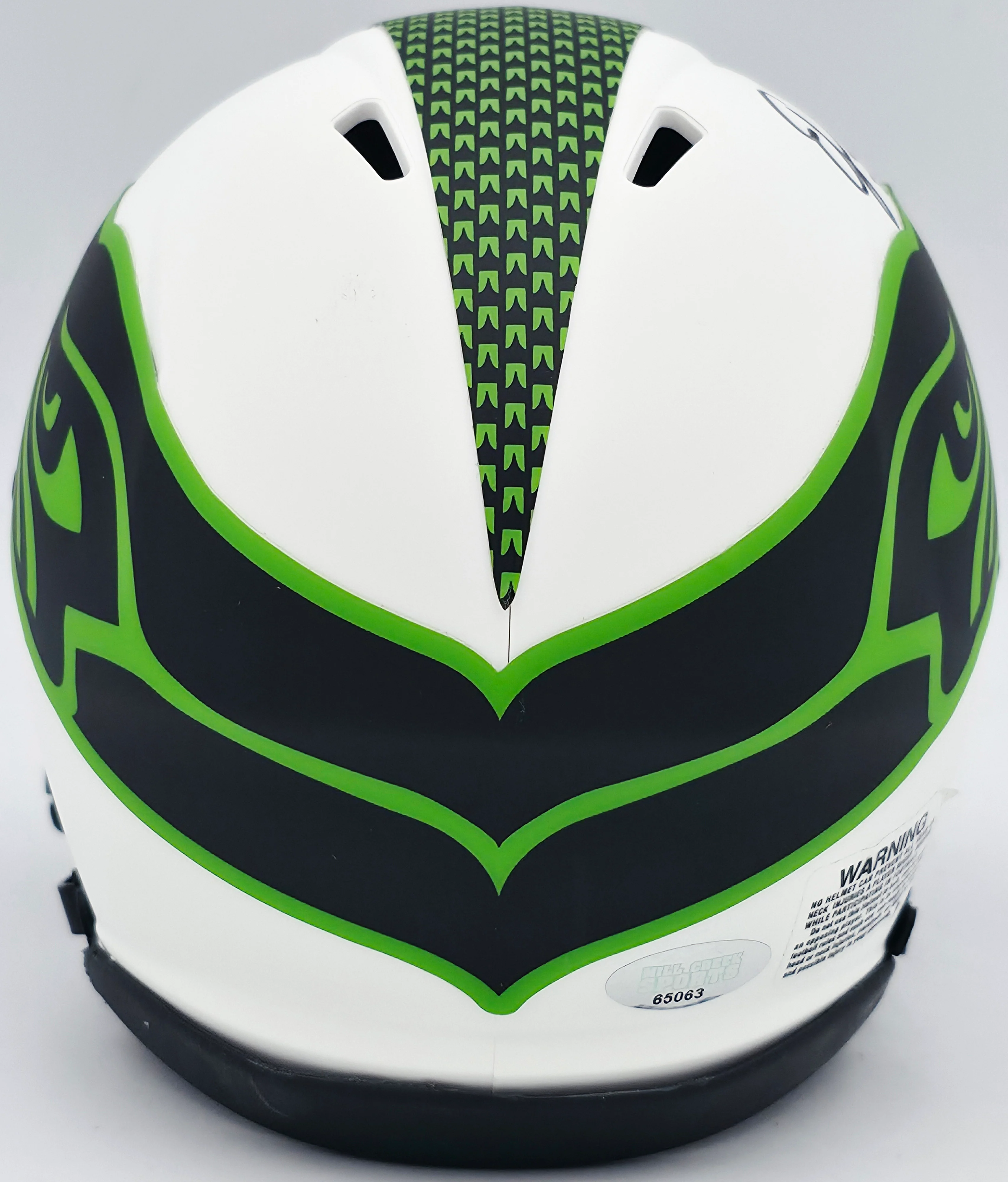 Ernest Jones IV Autographed Seattle Seahawks Lunar Eclipse White Speed Mini Helmet MCS Holo Stock #242555 - Image 4