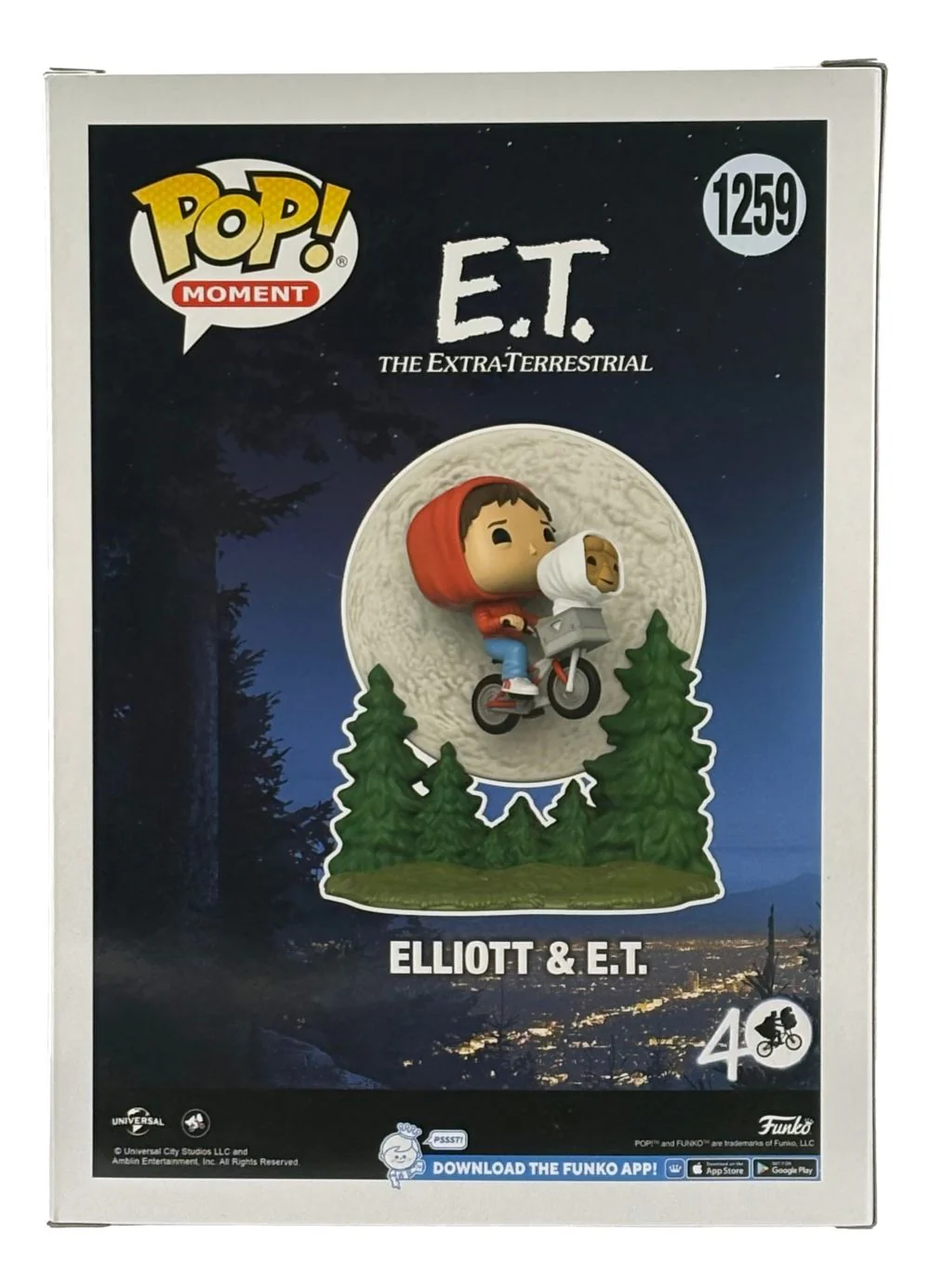 ET Cast (4) Signed ET Jumbo Funko Pop #1259 Henry Thomas De Merritt & More JSA - Image 3