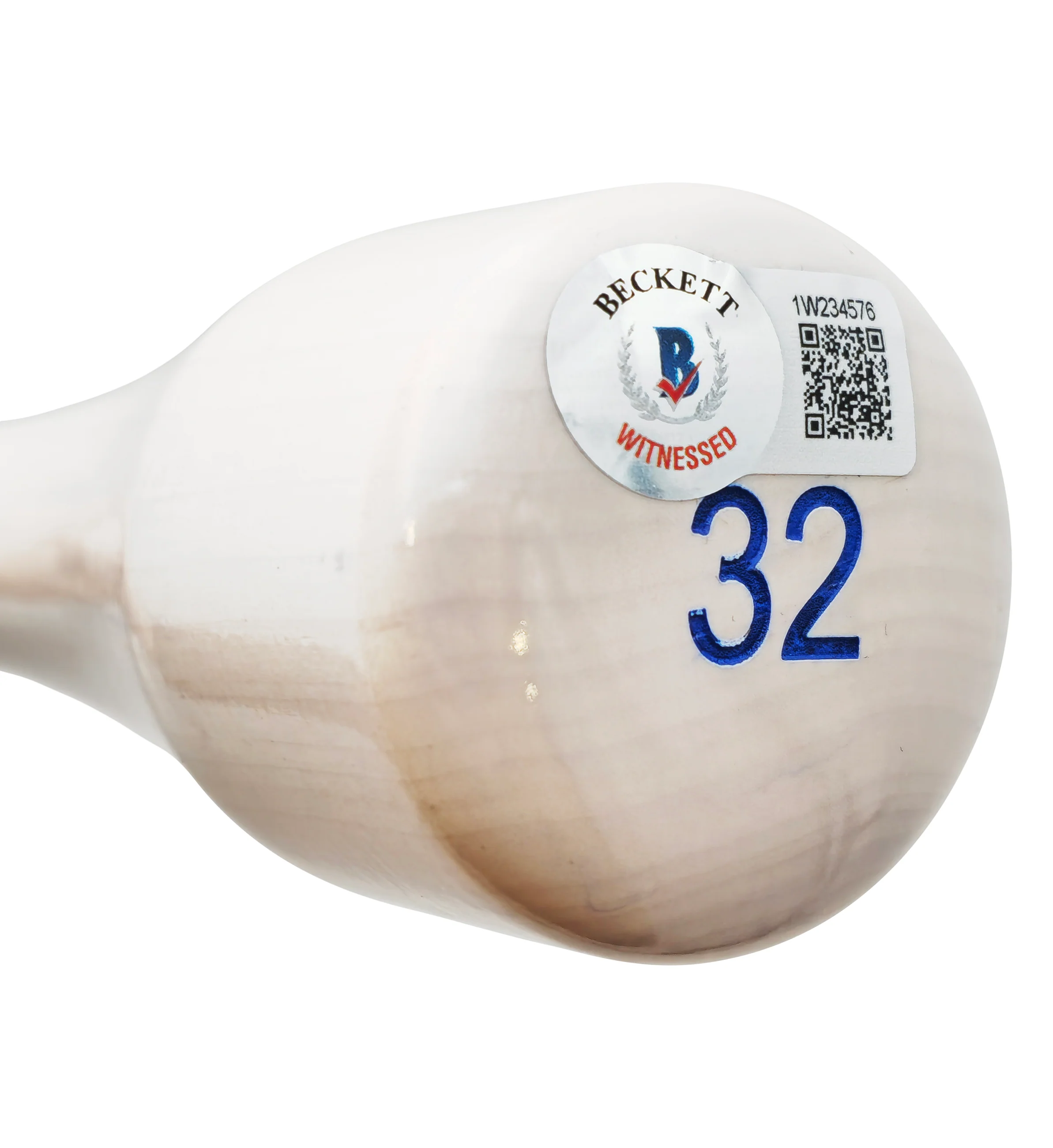 Evan Carter Autographed Blue & White Marucci Player Model Baseball Bat Texas Rangers "23 WS Champs" Beckett BAS Witness Stock #224408 - Image 5