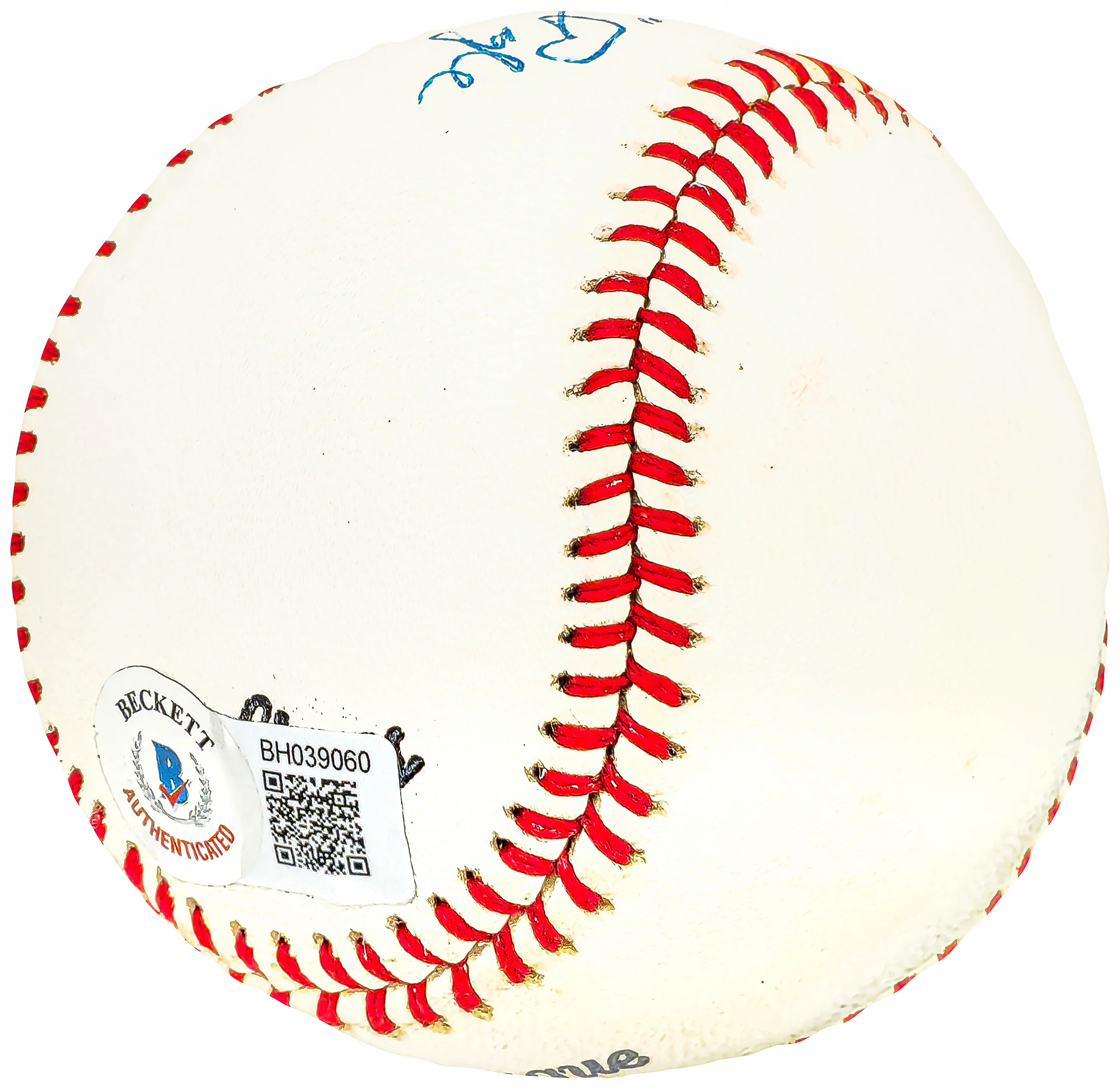 Ewald Lefty Pyle Autographed Official League Baseball Browns, Braves Vintage Signature Beckett BAS QR #BH039060 - Image 3
