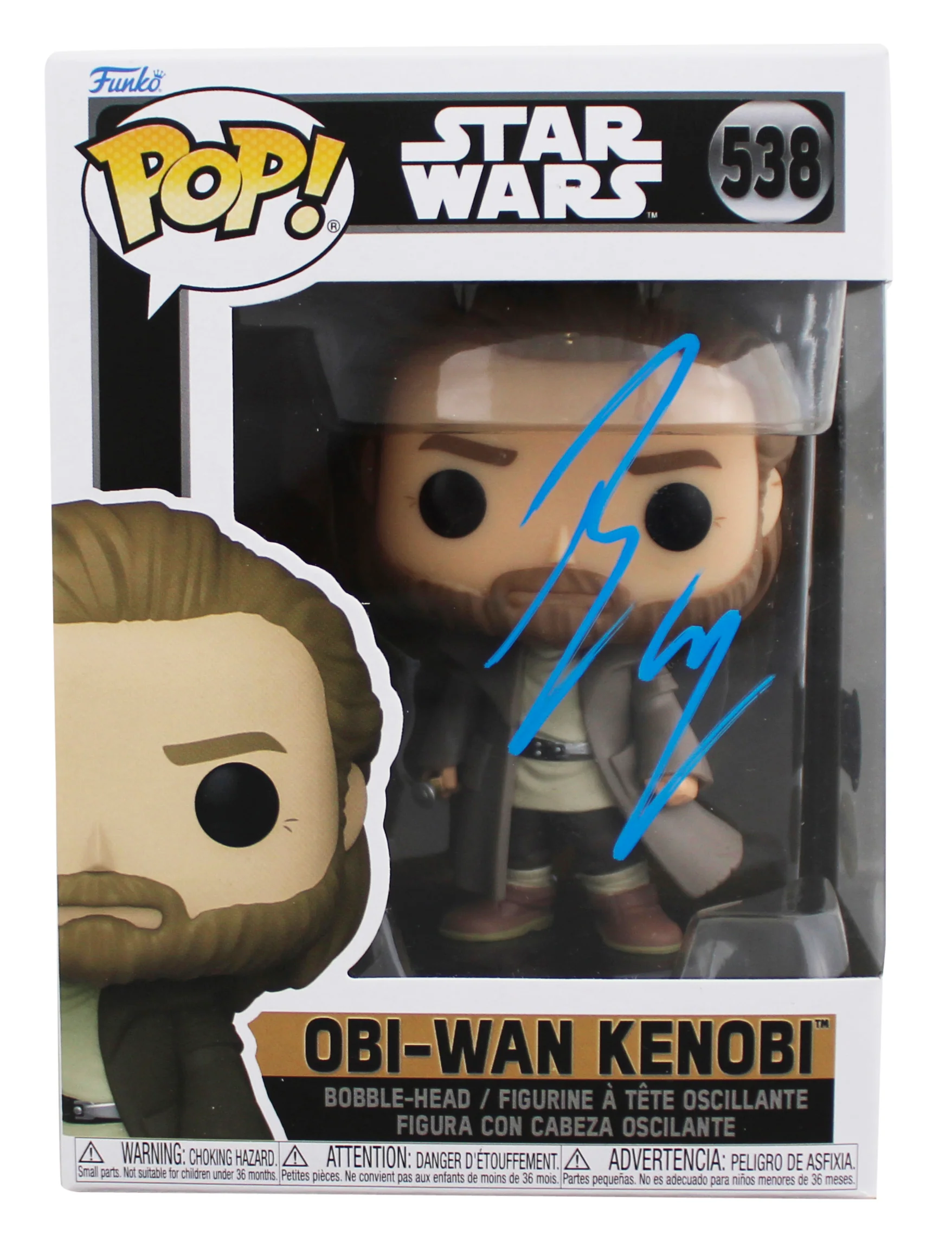 Ewan McGregor Star Wars Signed Obi-Wan Kenobi #538 Funko Pop Figure BAS #BW89035 - Image 2