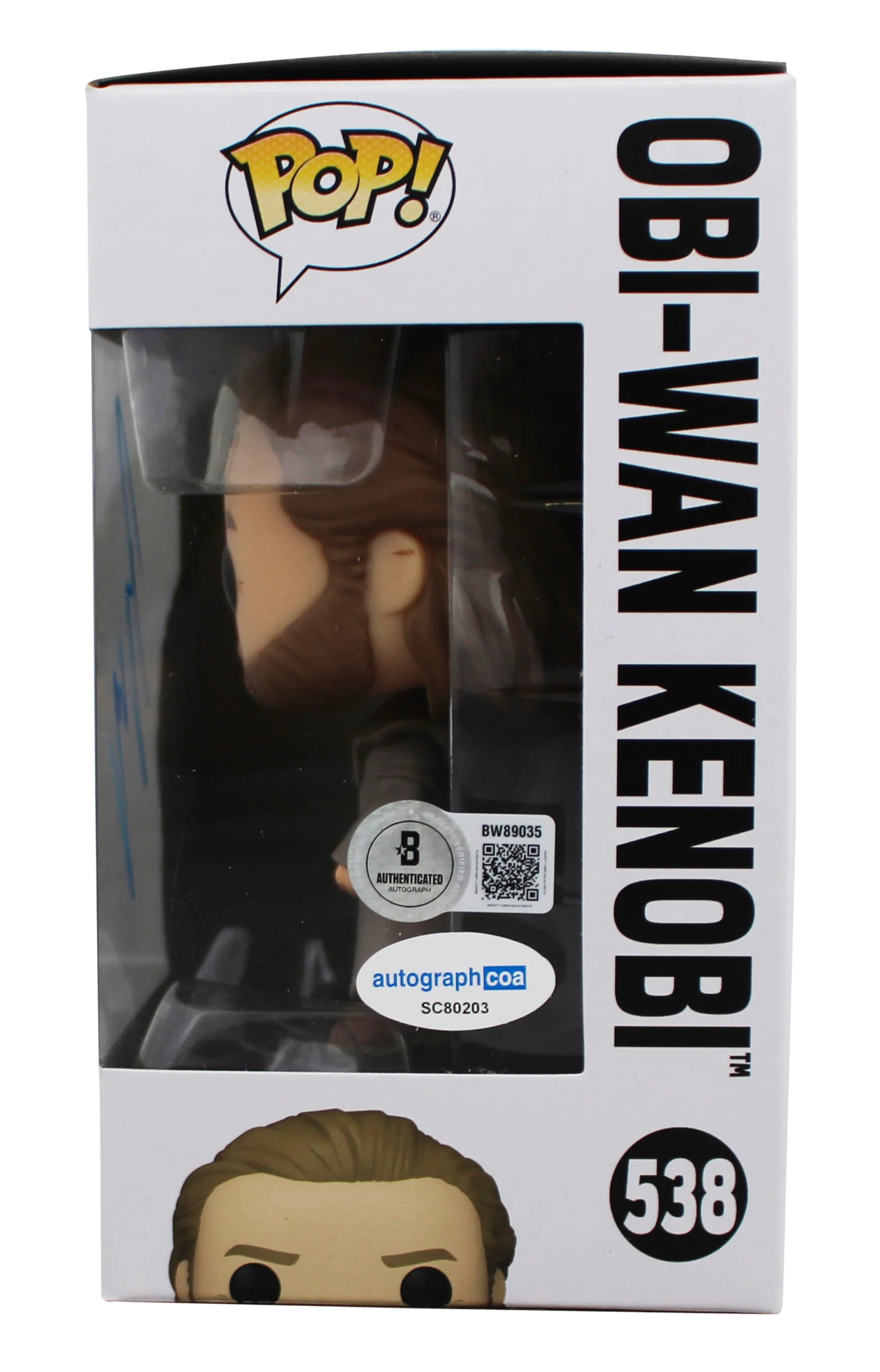 Ewan McGregor Star Wars Signed Obi-Wan Kenobi #538 Funko Pop Figure BAS #BW89035 - Image 4