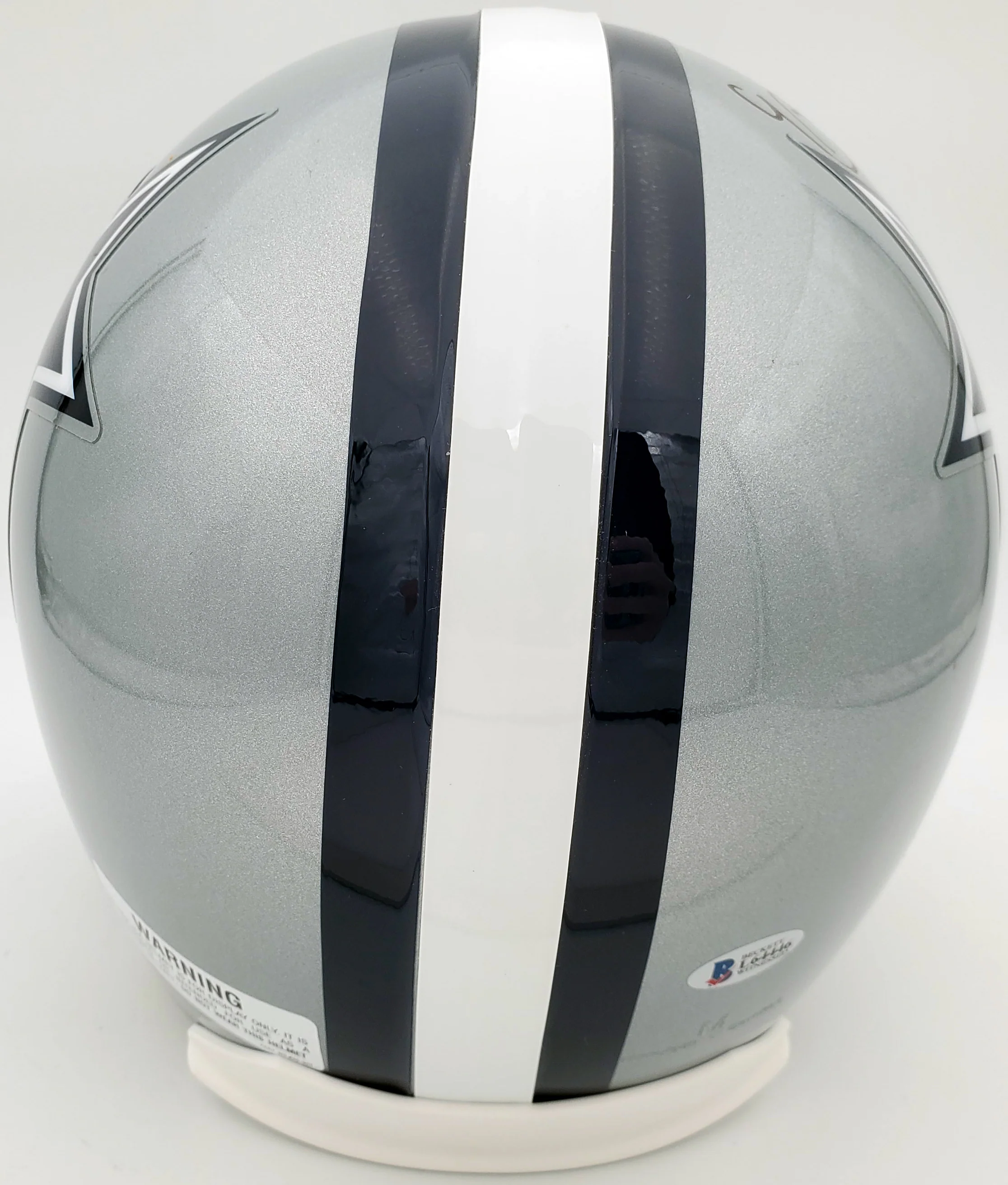 Ezekiel Elliott Autographed Dallas Cowboys Full Size Replica Helmet Beckett BAS Stock #143249 - Image 3