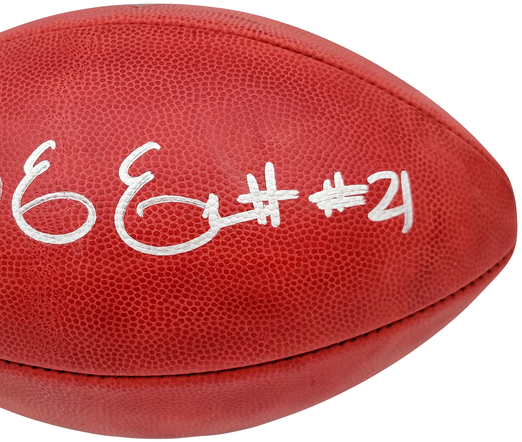 Ezekiel Elliott Autographed Official NFL Leather Football Dallas Cowboys Beckett BAS QR Stock #203012 - Image 4