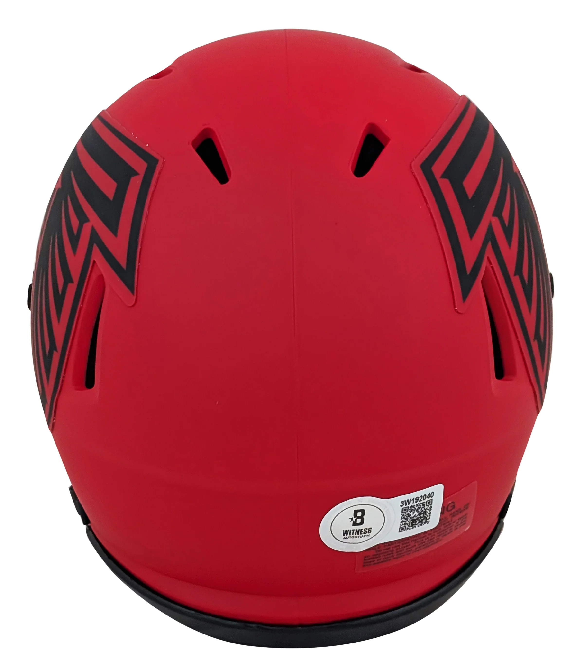Falcons Julio Jones Authentic Signed Rave Speed Mini Helmet BAS Witnessed - Image 3