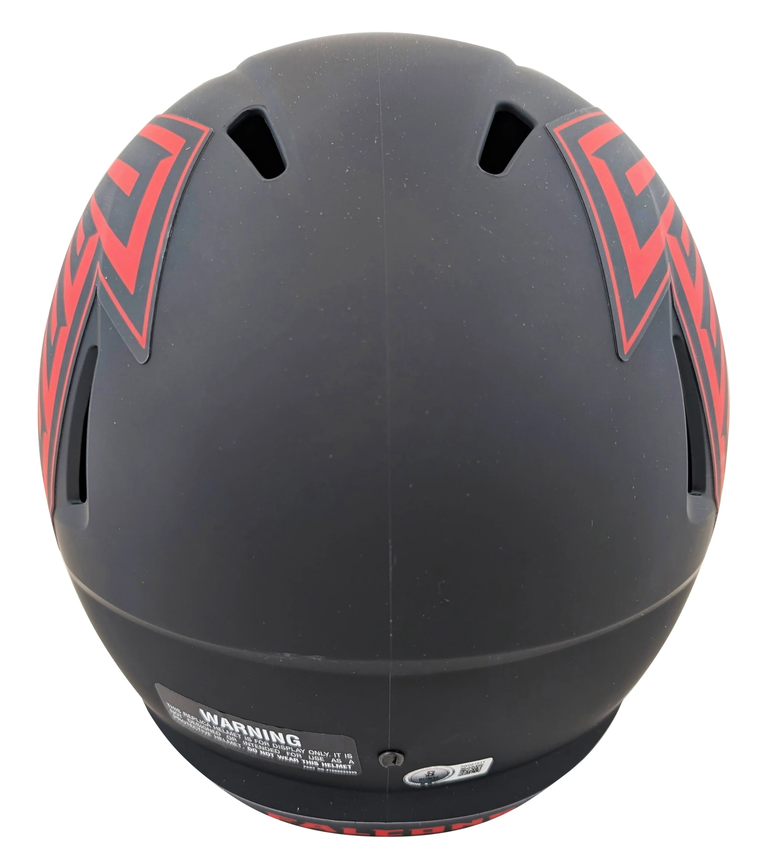 Falcons Julio Jones Signed Eclipse Full Size Speed Rep Helmet BAS Witnessed - Image 3