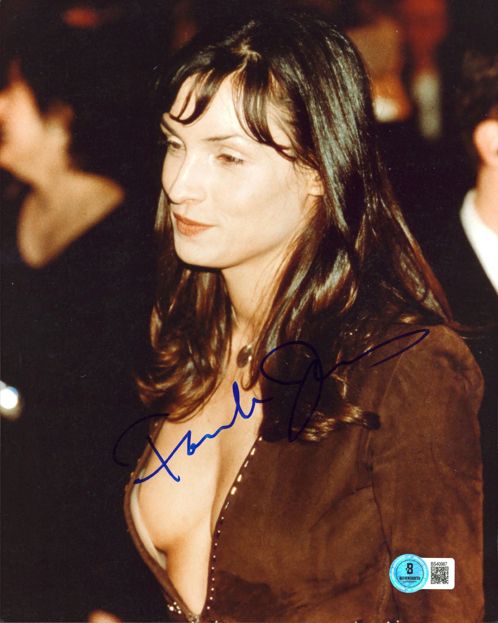 Famke Janssen X-Men Authentic Signed 8x10 Vertical Photo BAS #BS40987