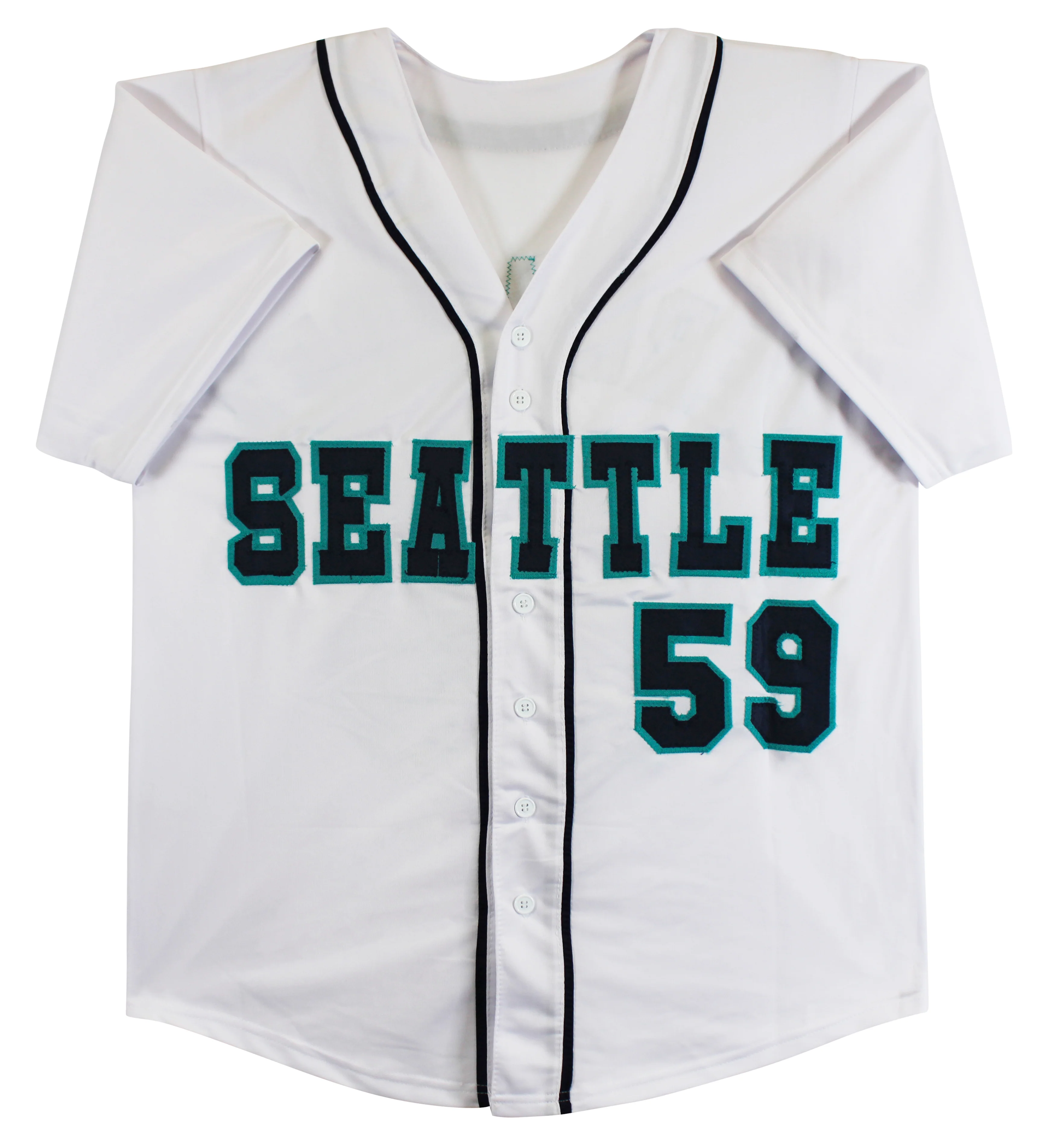 Felix Hernandez Authentic Signed White Pro Style Jersey Autographed BAS - Image 4