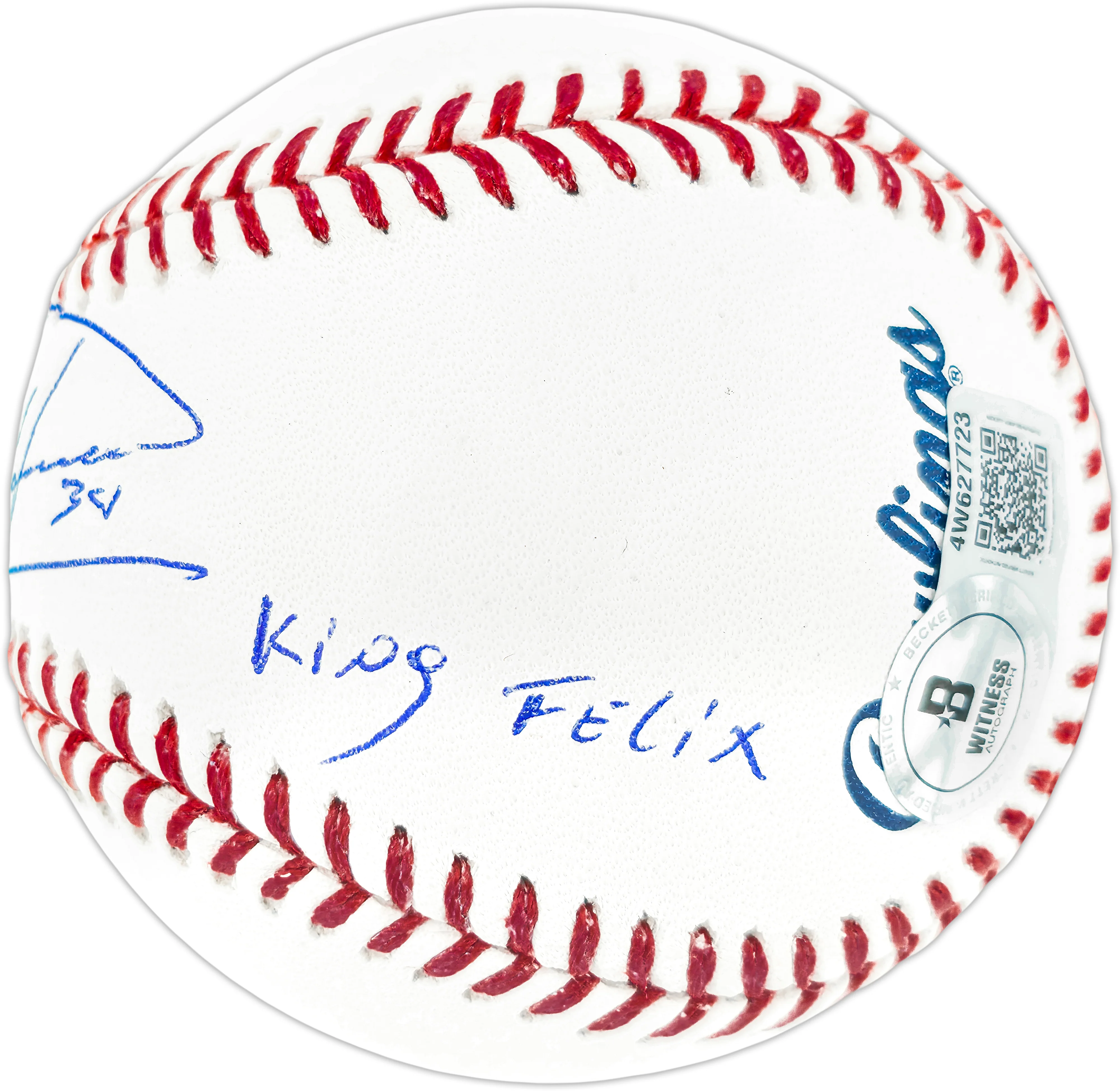 Felix Hernandez Autographed Official MLB Baseball Seattle Mariners "King Felix" Beckett BAS Witness Stock #262495 - Image 3