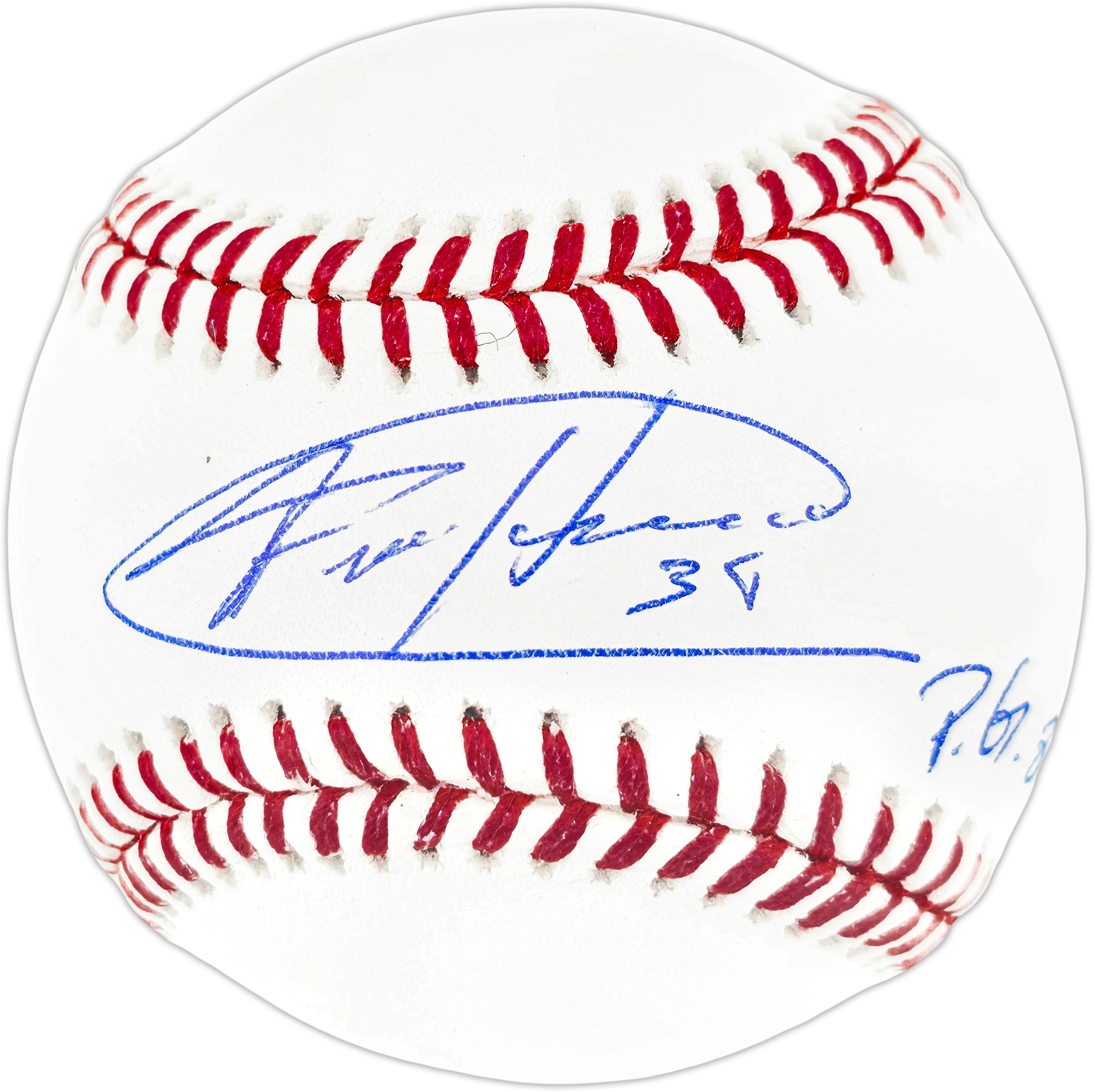 Felix Hernandez Autographed Official MLB Baseball Seattle Mariners "P.G. 8-15-12" Beckett BAS Witness Stock #262497 - Image 2
