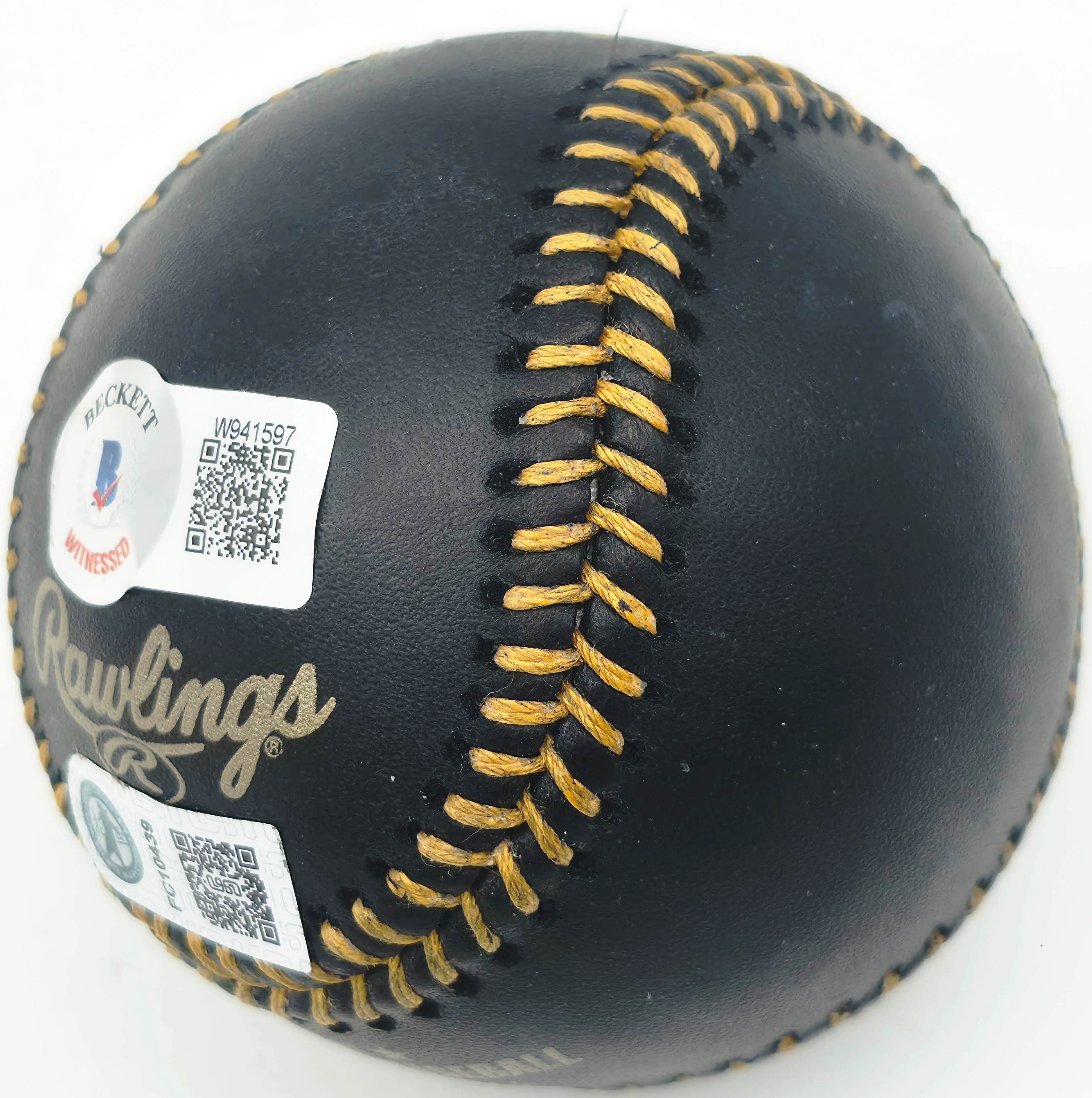 Felnin Celesten Autographed Official MLB Black Baseball Seattle Mariners (Smudged) Beckett BAS Witness #W941597 - Image 3