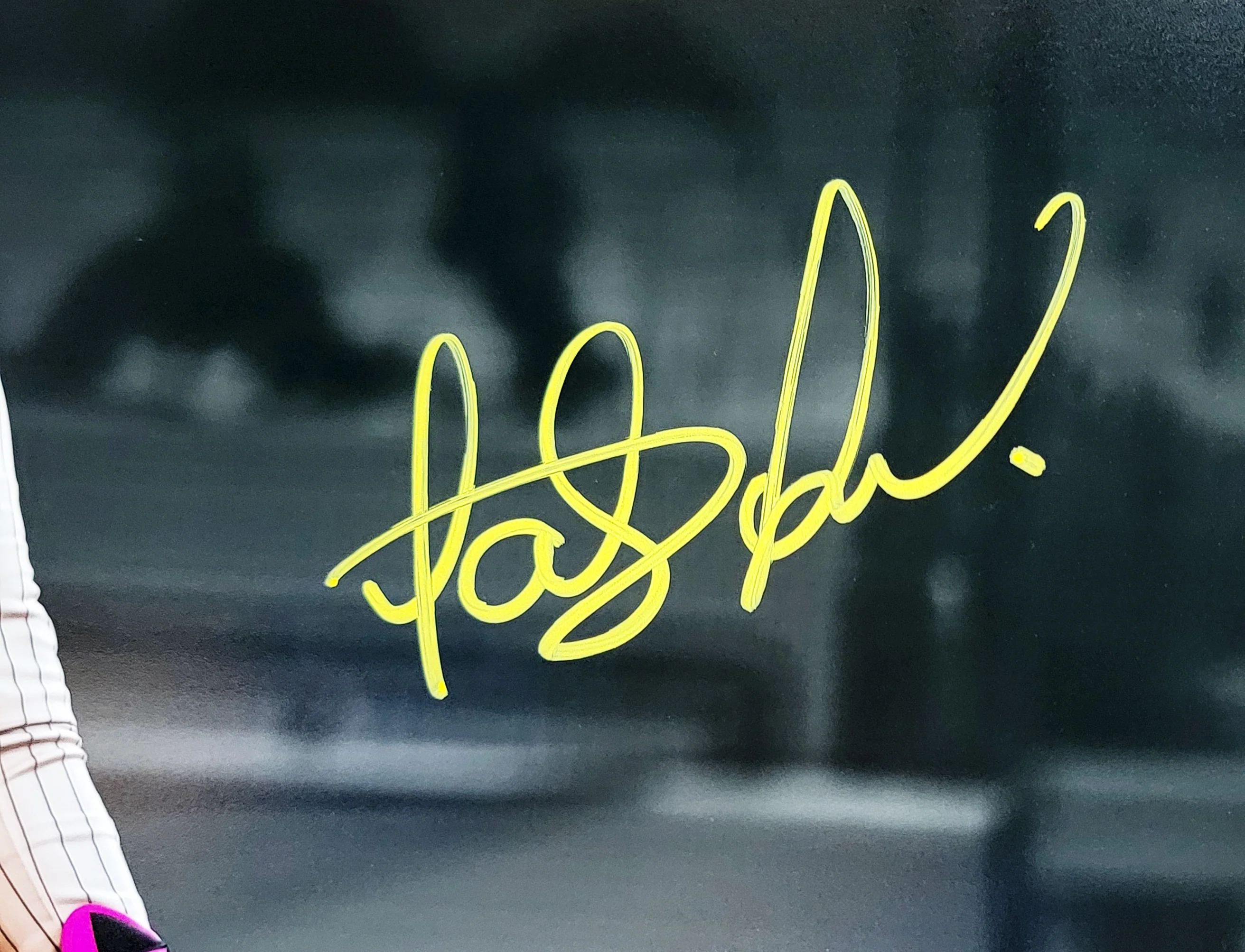 Fernando Tatis Jr. Autographed 11x14 Photo San Diego Padres Spotlight In Yellow Beckett BAS QR Stock #202109 - Image 2