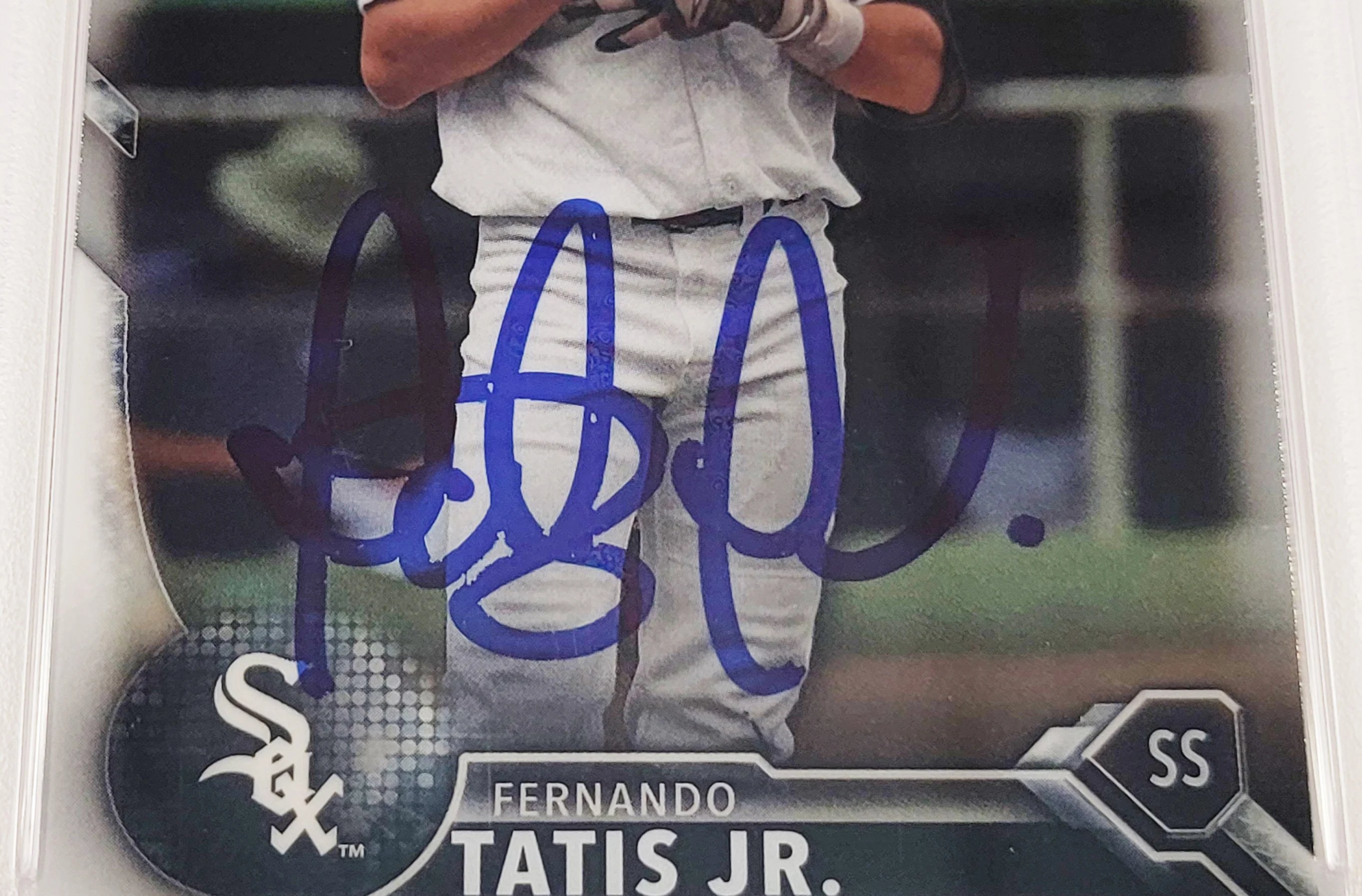 Fernando Tatis Jr. Autographed 2016 Bowman Chrome Prospects Rookie Card #BCP17 San Diego Padres PSA 9 PSA/DNA #64993268 - Image 3