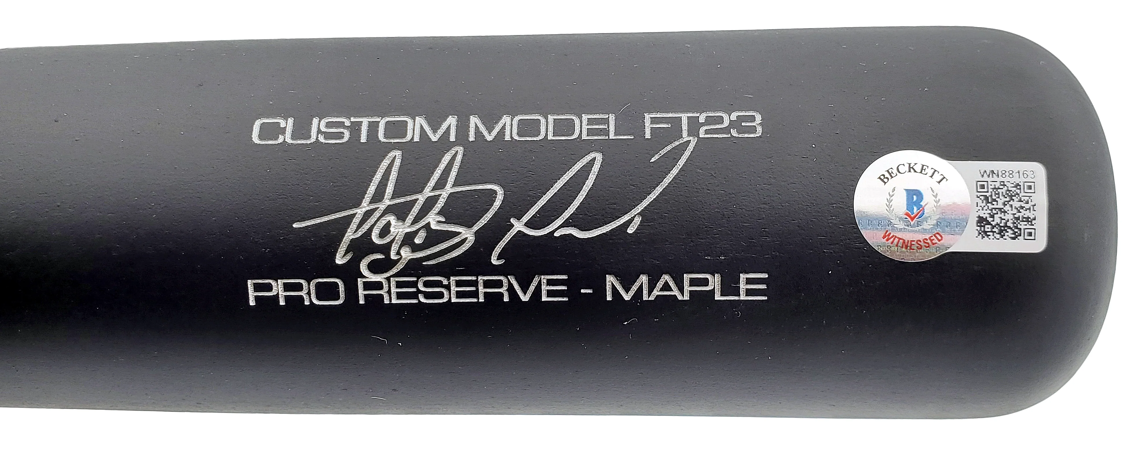 Fernando Tatis Jr. Autographed Black Victus Game Model Bat San Diego Padres Beckett BAS QR Stock #197451 - Image 3