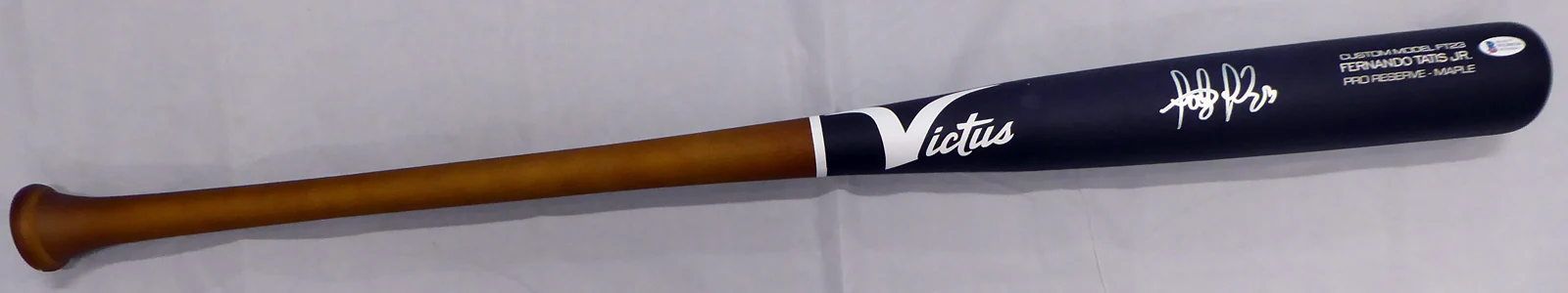 Fernando Tatis Jr. Autographed Black Victus Game Model Bat San Diego Padres Beckett BAS Stock #189444 - Image 2