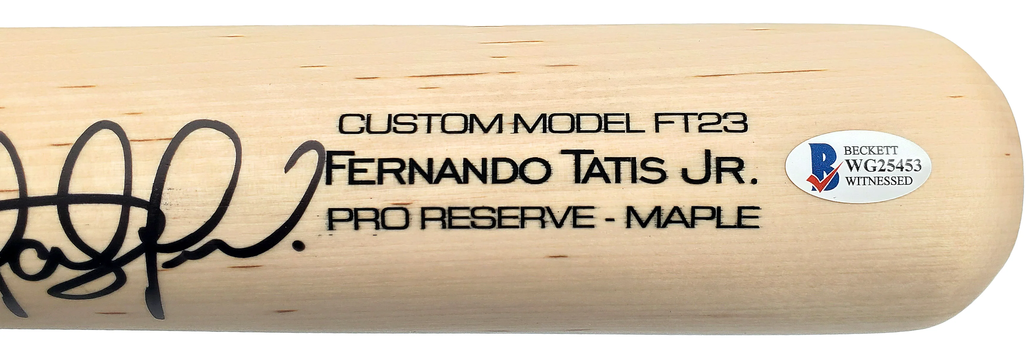Fernando Tatis Jr. Autographed Blonde Victus Game Model Bat San Diego Padres "Go Padres" Beckett BAS Stock #189448 - Image 4