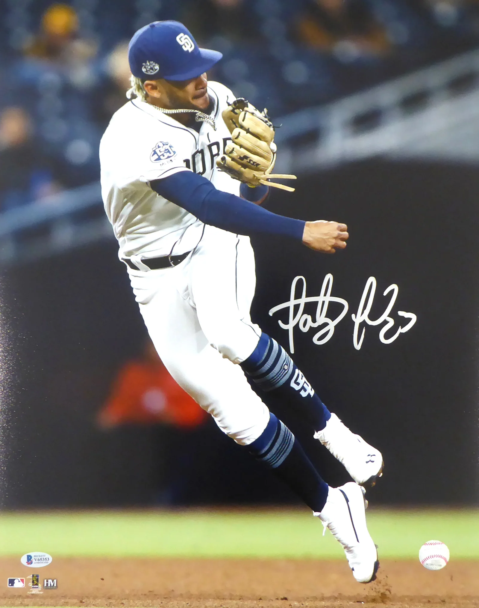 Fernando Tatis Jr. Autographed Framed 16x20 Photo San Diego Padres Beckett BAS Stock #197151 - Image 2
