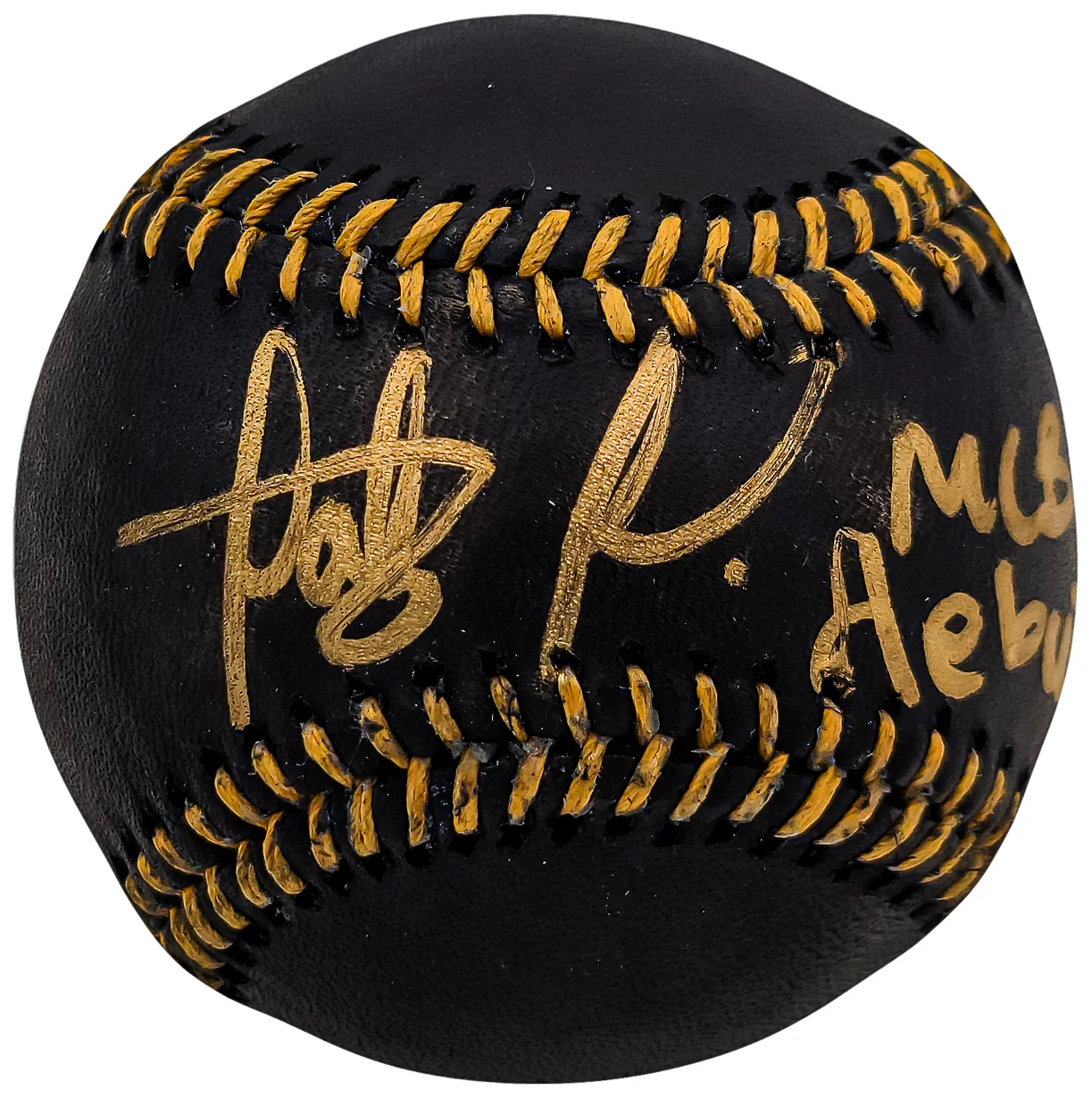 Fernando Tatis Jr. Autographed Official Black MLB Baseball San Diego Padres In Gold "MLB Debut 3/28/2019" JSA Stock #202007 - Image 3