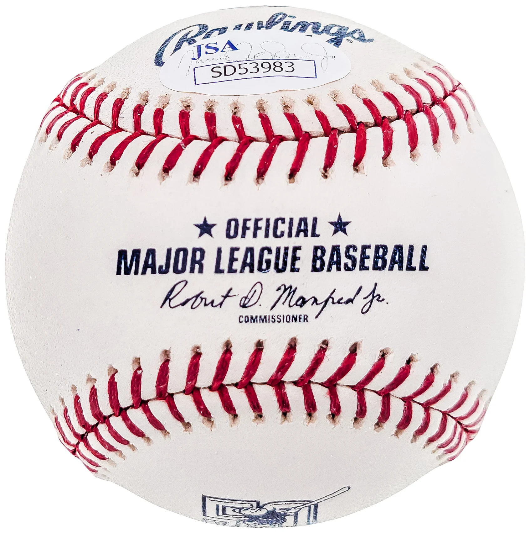 Fernando Tatis Jr. Autographed Official MLB 50th Anniversary Logo Baseball San Diego Padres "1st MLB HR 4/1/19" JSA #SD53983 - Image 3