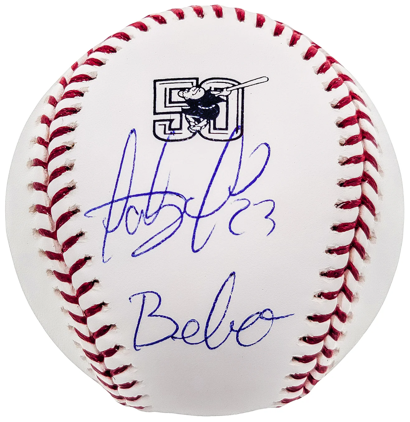 Fernando Tatis Jr. Autographed Official MLB 50th Anniversary Logo Baseball San Diego Padres "Bebo" JSA Stock #202019 - Image 2