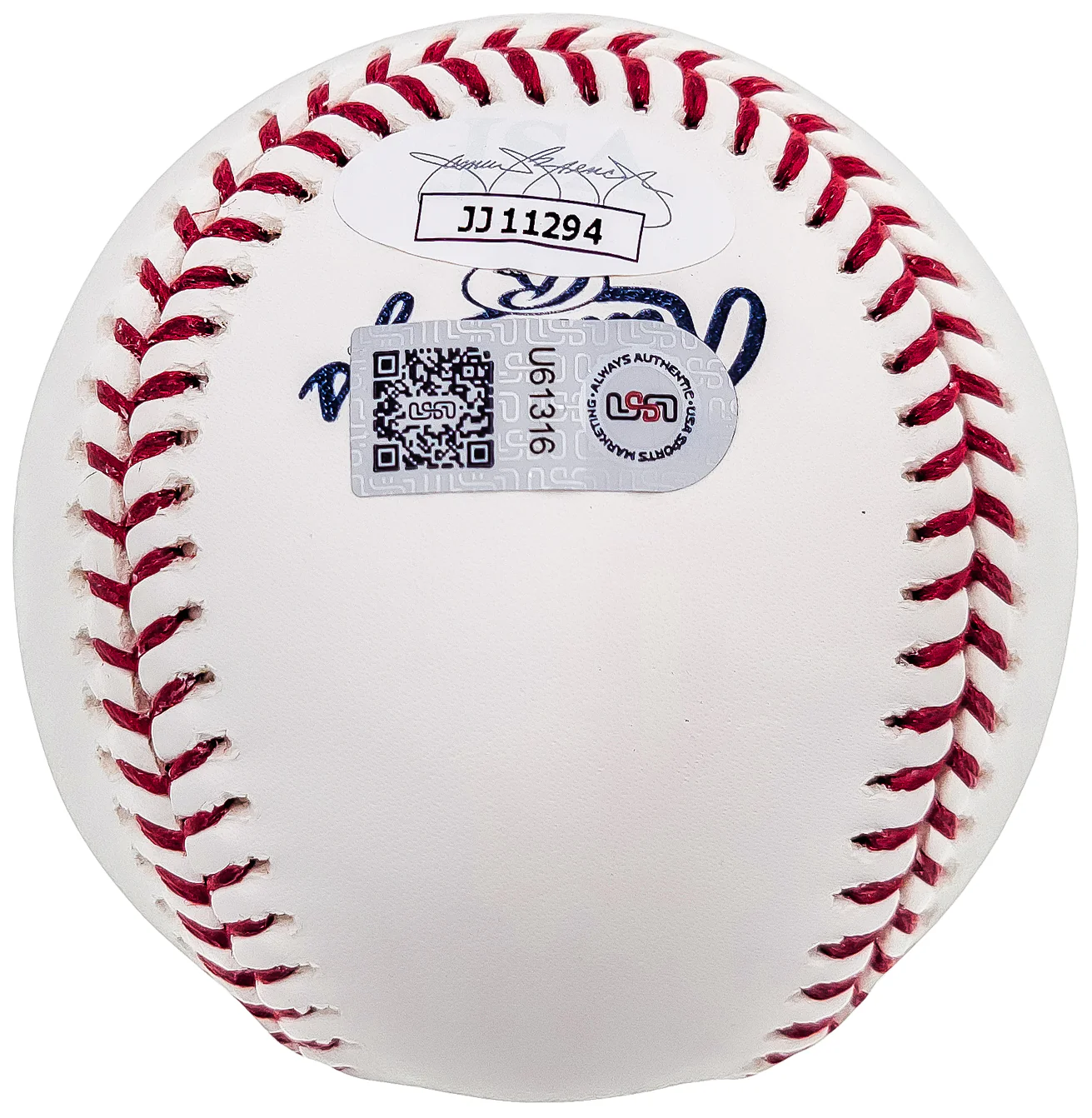 Fernando Tatis Jr. Autographed Official MLB 50th Anniversary Logo Baseball San Diego Padres "Bebo" JSA Stock #202019 - Image 5