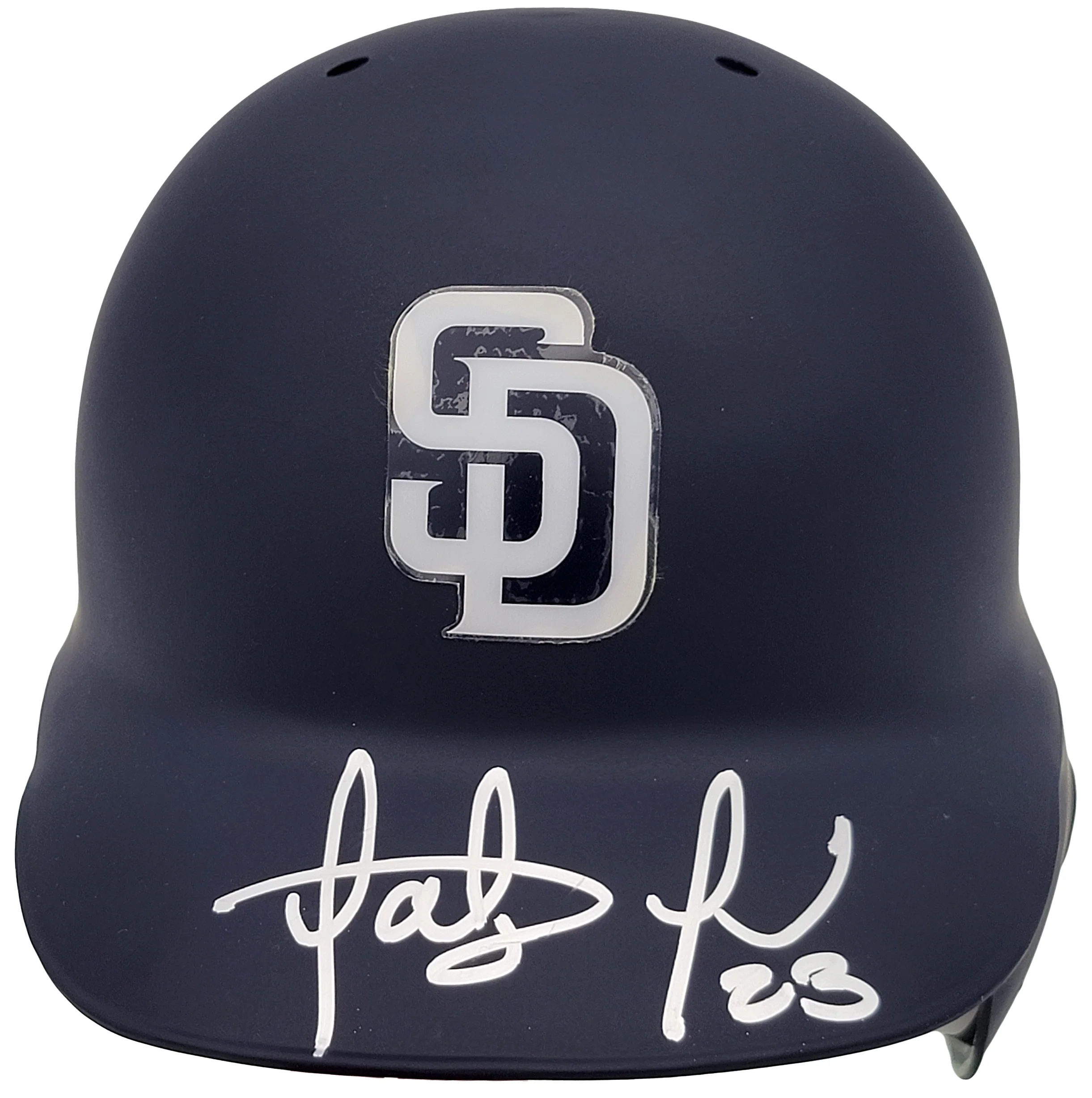 Fernando Tatis Jr. Autographed San Diego Padres Flat Matte Blue On Field Authentic Batting Helmet JSA Stock #201907 - Image 2