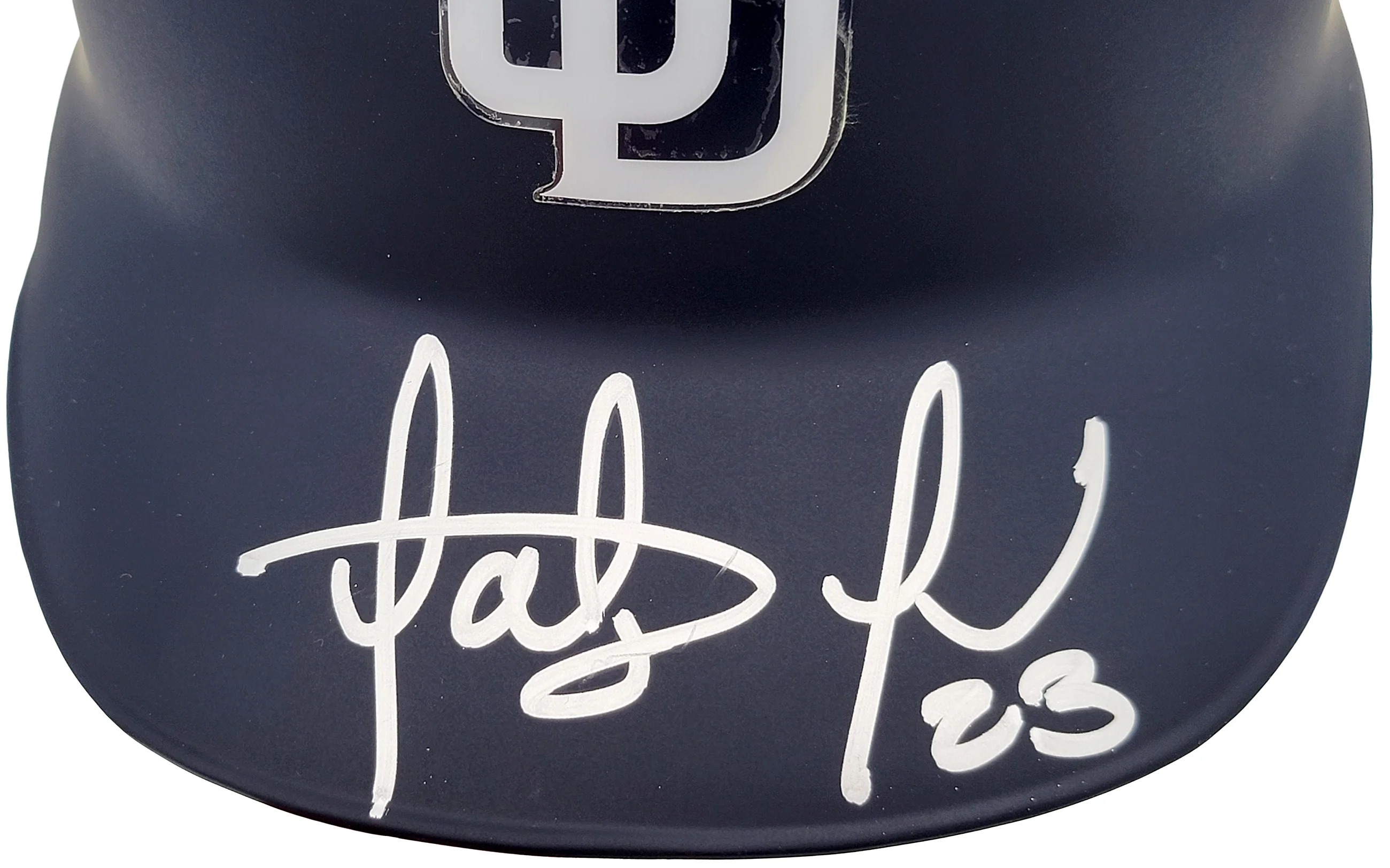 Fernando Tatis Jr. Autographed San Diego Padres Flat Matte Blue On Field Authentic Batting Helmet JSA Stock #201907 - Image 3