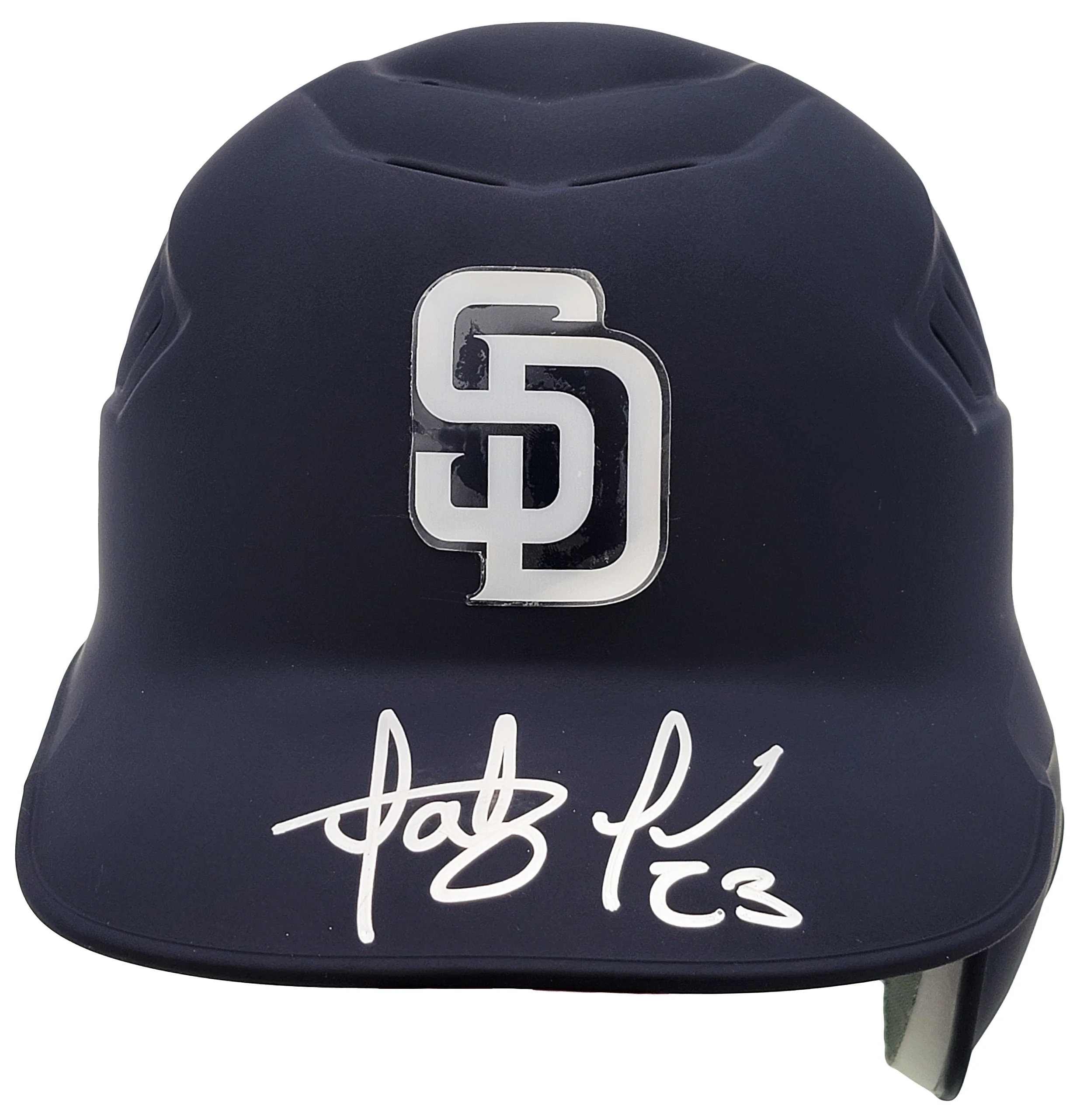 Fernando Tatis Jr. Autographed San Diego Padres Flat Matte Blue Velo Batting Helmet JSA Stock #201908 - Image 2