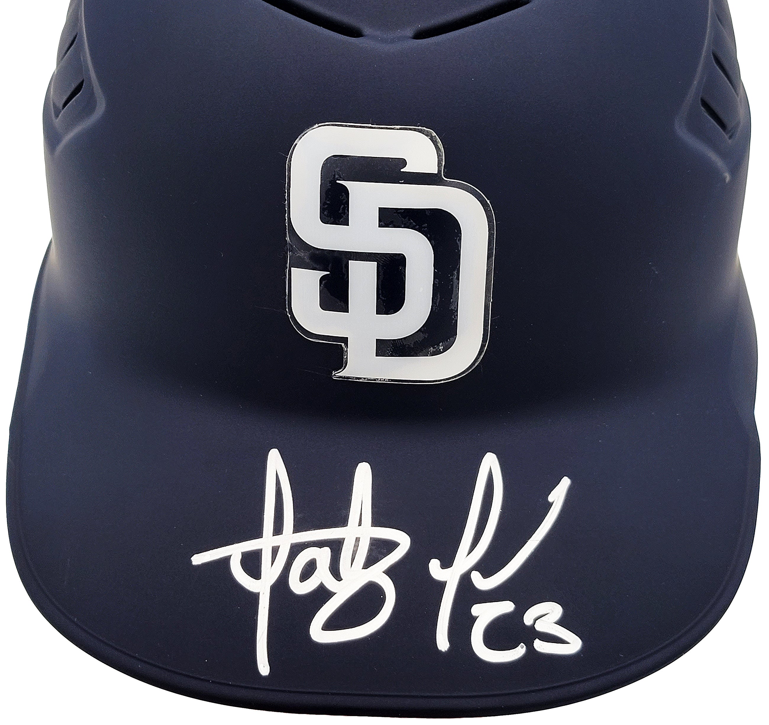 Fernando Tatis Jr. Autographed San Diego Padres Flat Matte Blue Velo Batting Helmet JSA Stock #201908 - Image 3
