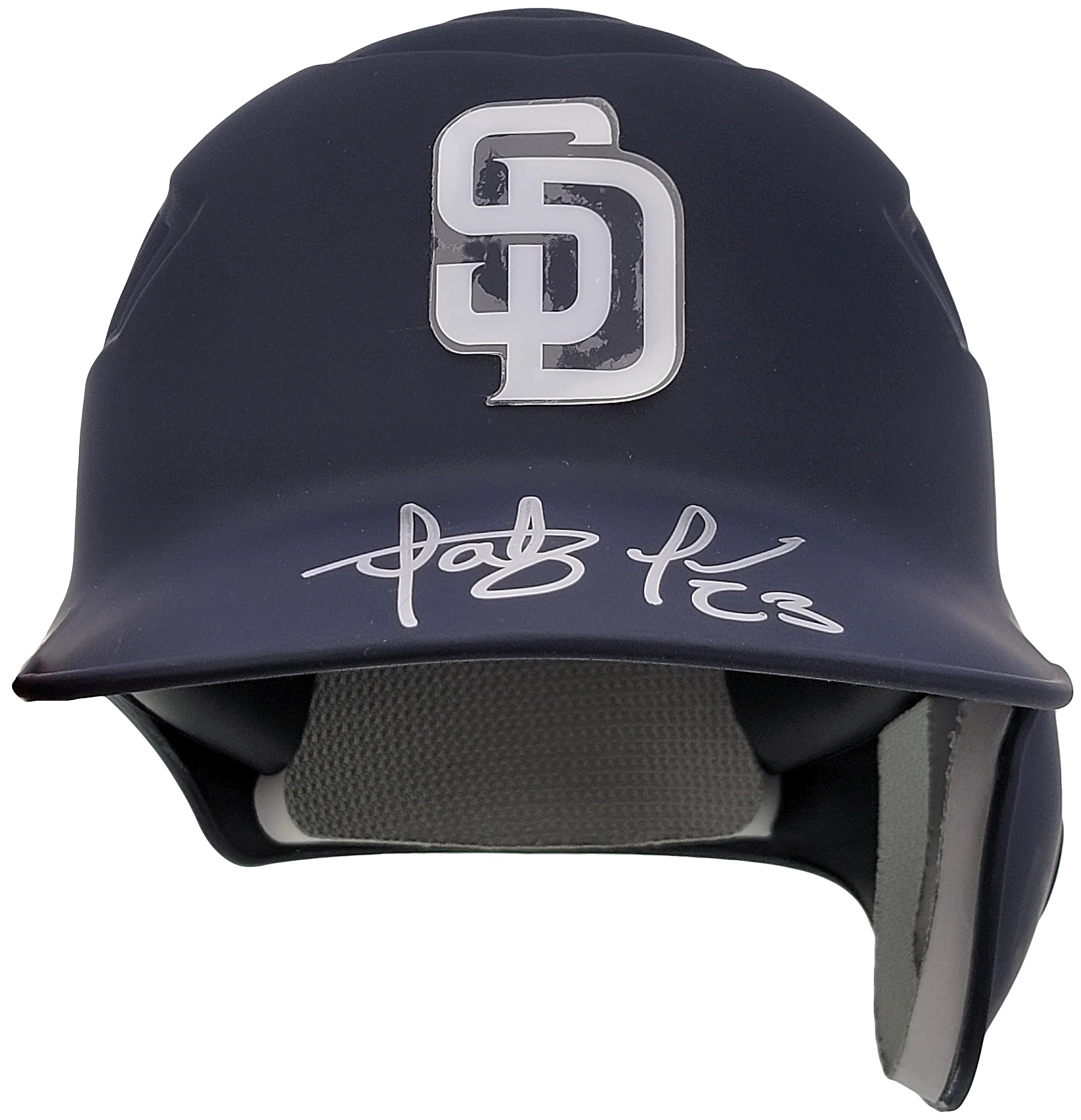 Fernando Tatis Jr. Autographed San Diego Padres Flat Matte Blue Velo Batting Helmet JSA Stock #201908 - Image 4