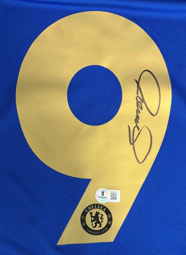 Fernando Torres Signed Chelsea Blue Adidas Soccer Jersey BAS - Image 2