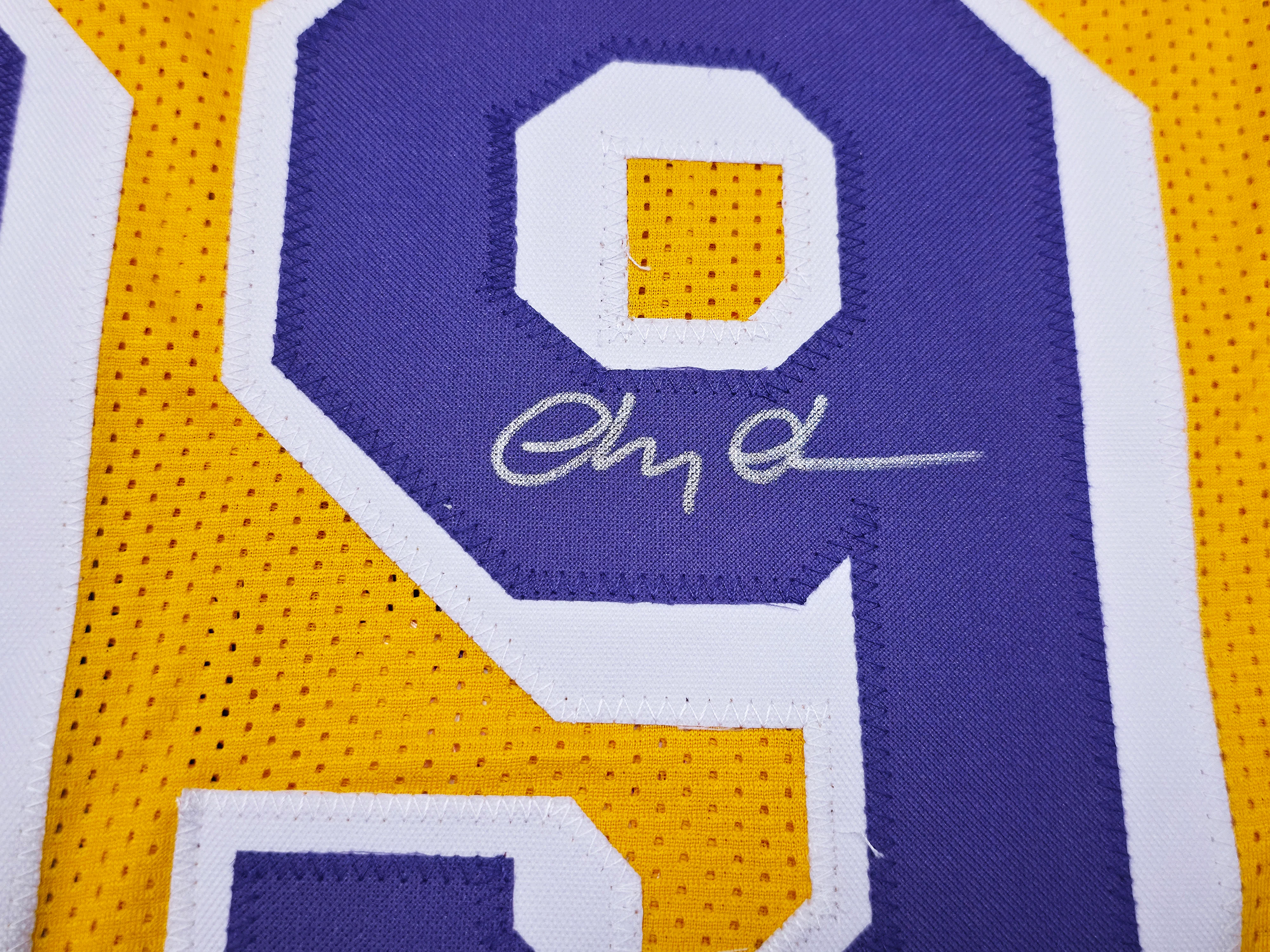 Fletch Chevy Chase Autographed Yellow Jersey Beckett BAS QR Stock #252793 - Image 4