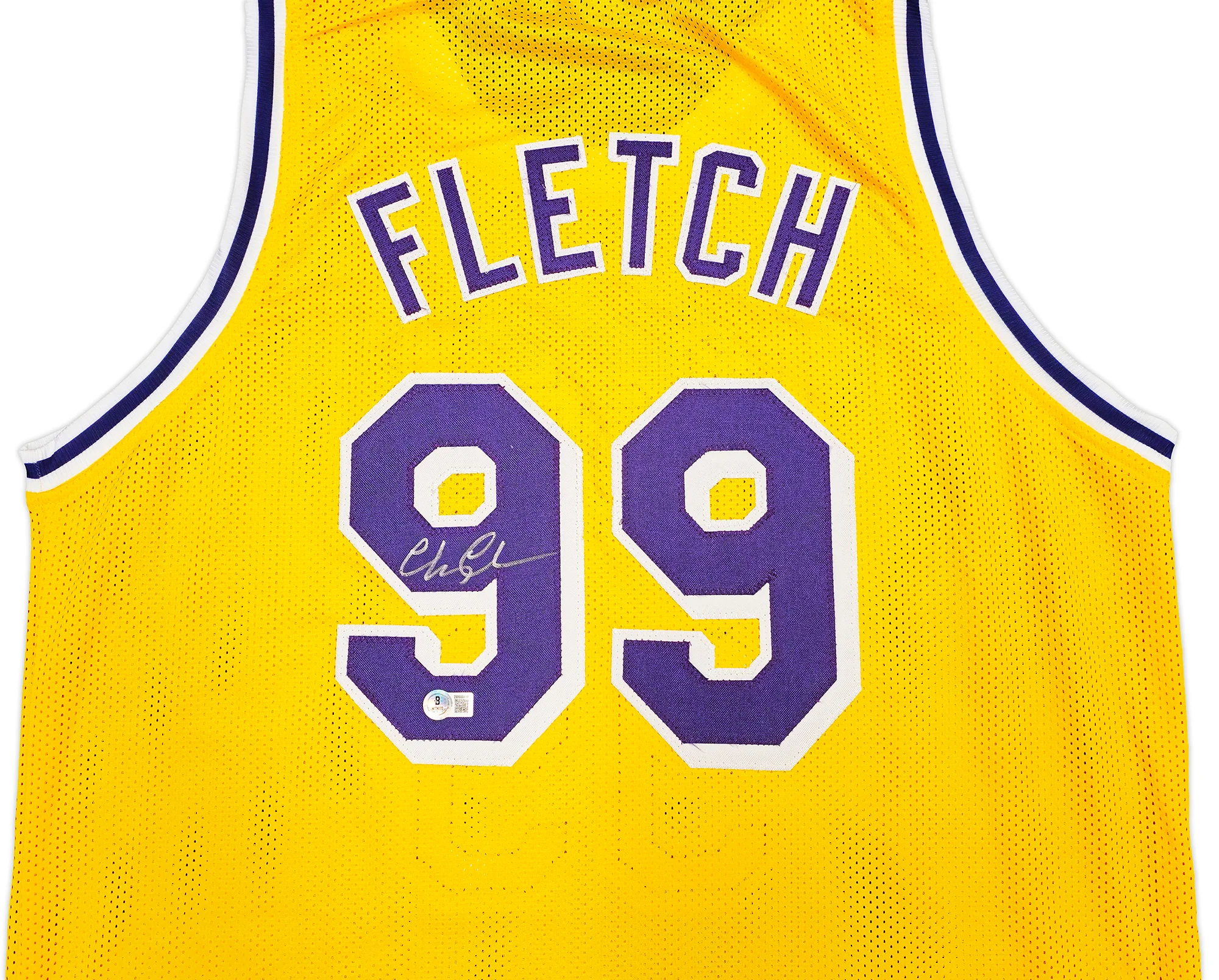 Fletch Chevy Chase Autographed Yellow Jersey Beckett BAS Witness Stock #233717 - Image 3