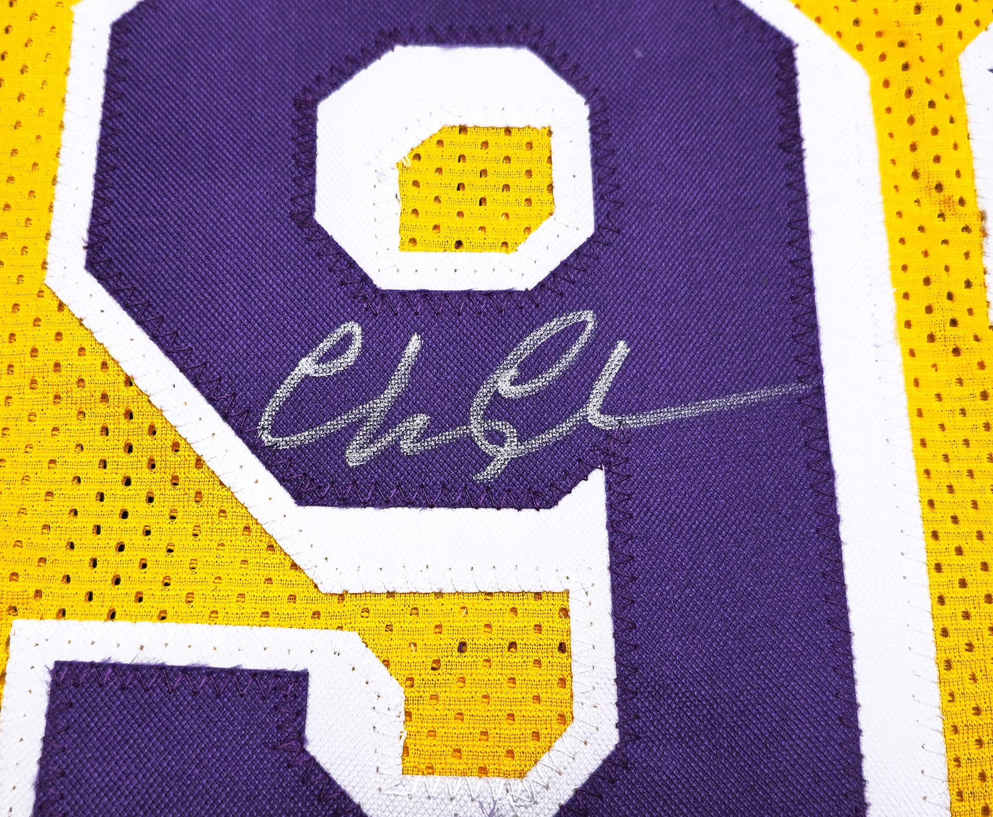 Fletch Chevy Chase Autographed Yellow Jersey Beckett BAS Witness Stock #233717 - Image 4