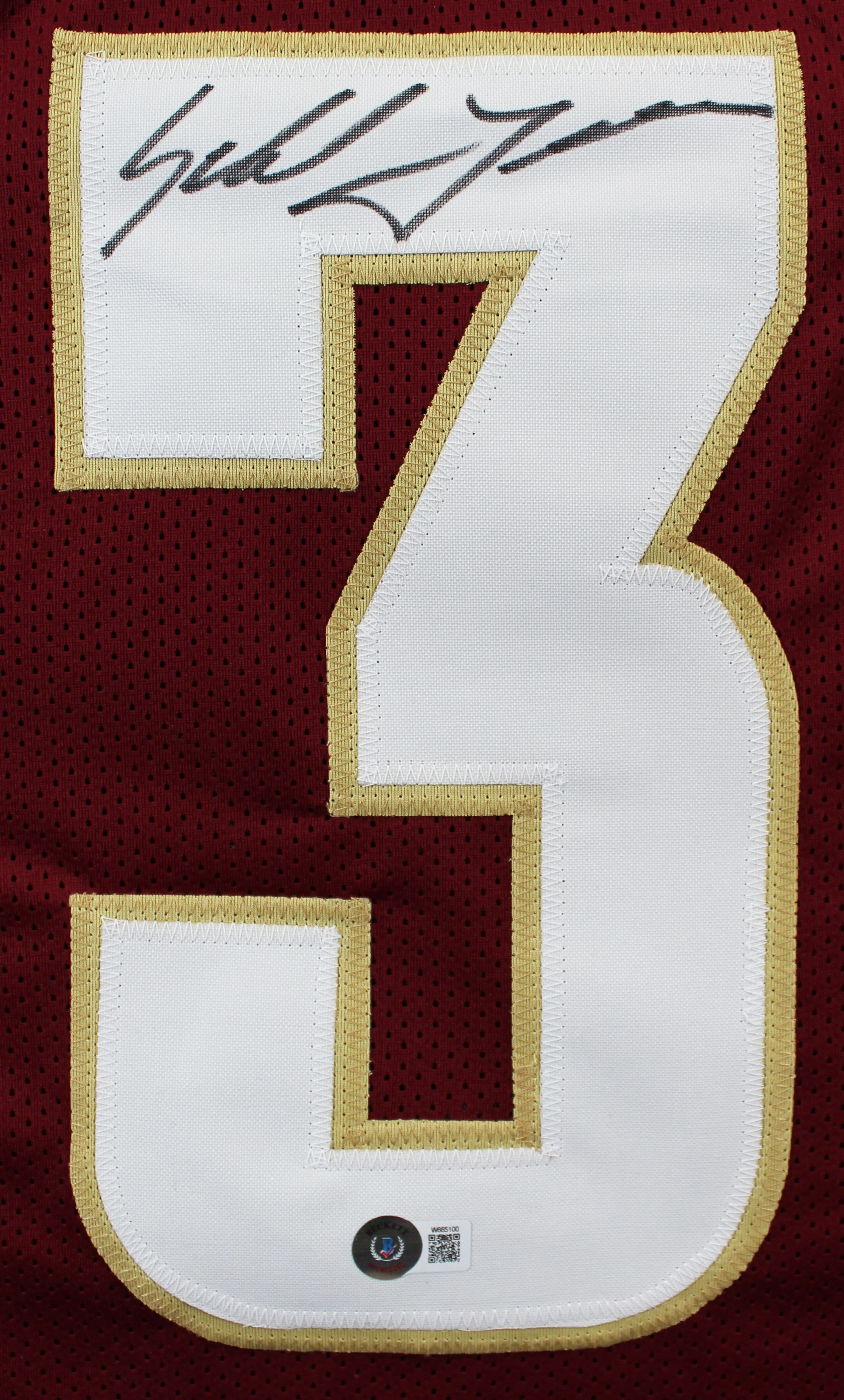 Florida State Sebastian Janikowski Signed Maroon Pro Style Framed Jersey BAS Wit - Image 3