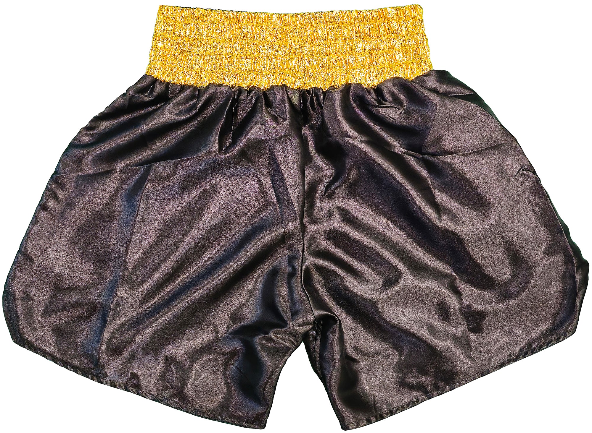 Floyd Mayweather Jr Autographed Black & Gold Boxing Trunks JSA Stock #228781 - Image 4