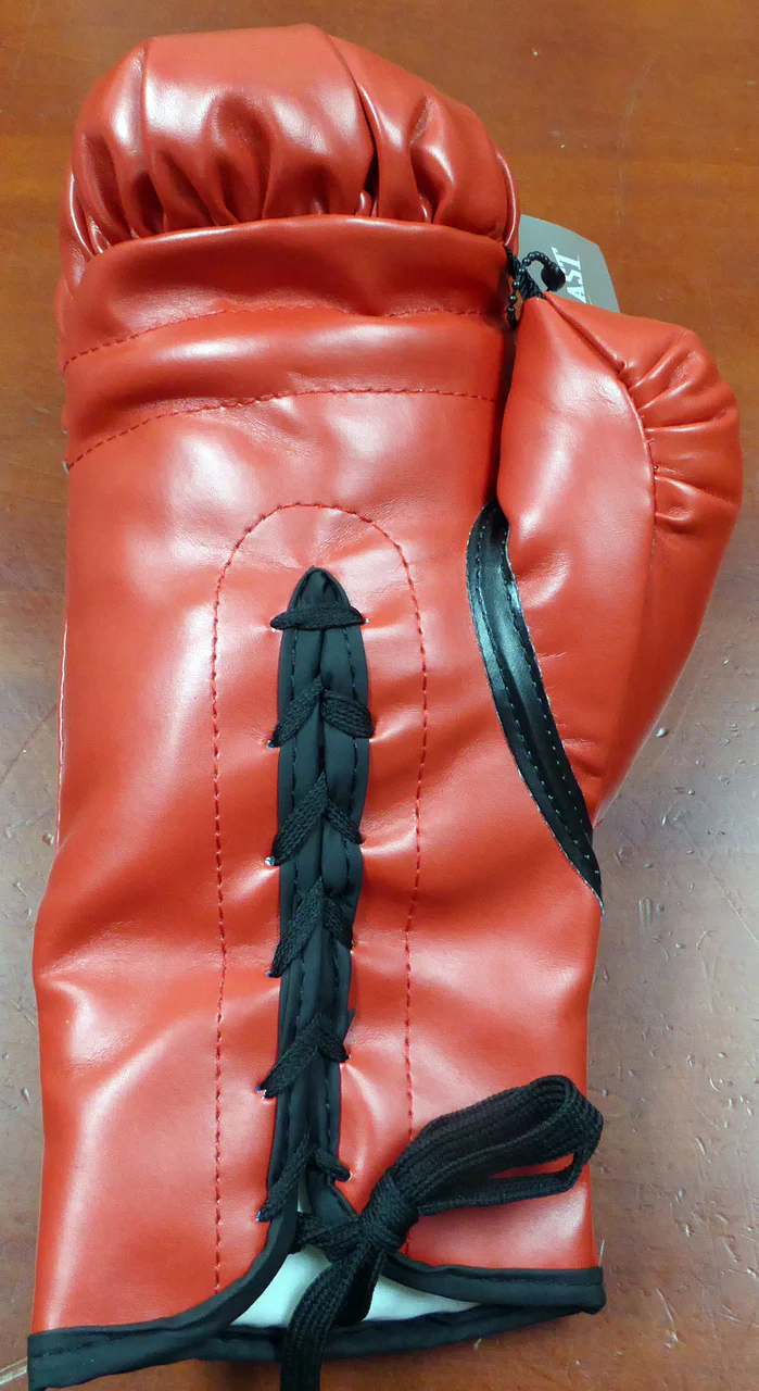 Floyd Mayweather Jr. Autographed Red Everlast Boxing Glove RH Beckett BAS Stock #121800 - Image 4