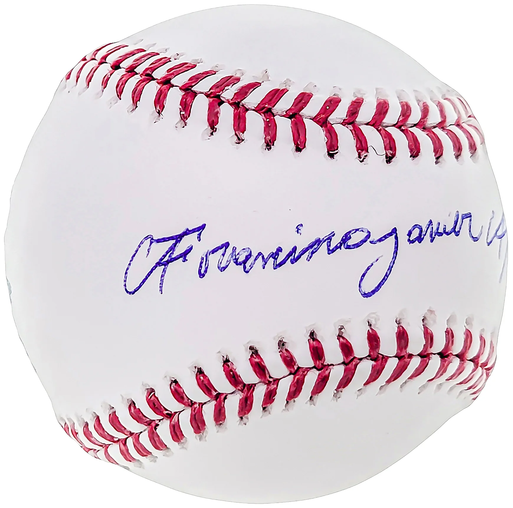 Francisco Alvarez Autographed Official MLB Baseball New York Mets Full Name Beckett BAS Witness Stock #207557 - Image 2