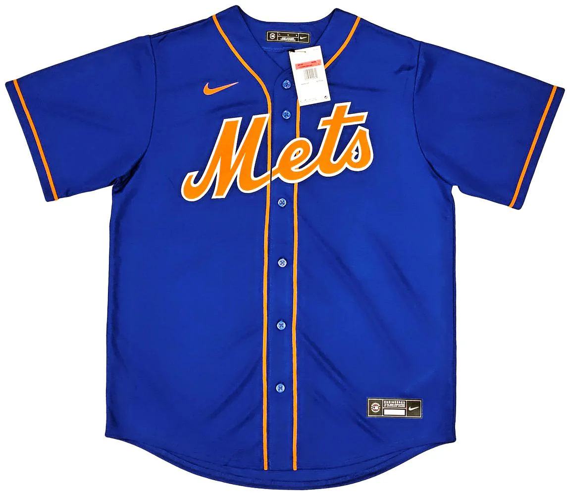 Francisco Alvarez Signed New York Mets Nike Replica Baseball Jersey BAS - Image 3