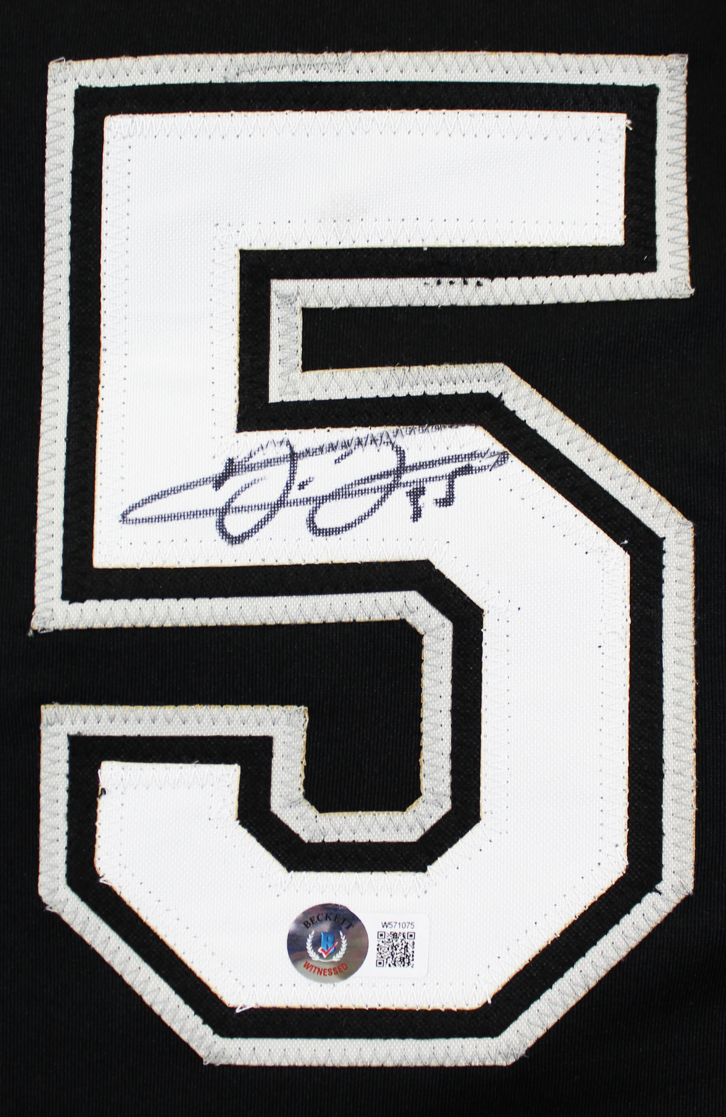 Frank Thomas Authentic Signed Black Pro Style Framed Jersey BAS Witnessed 2 - Image 3