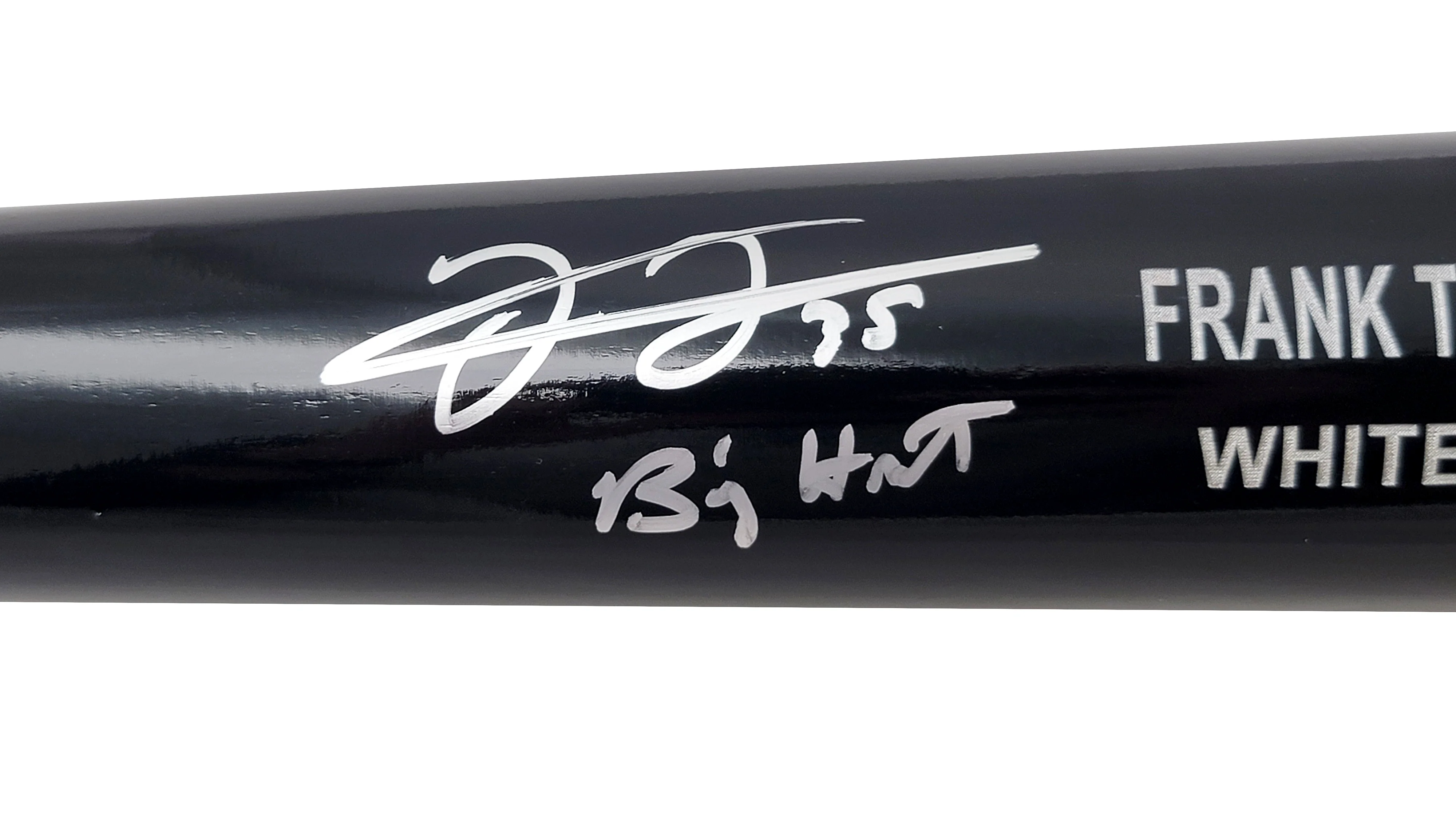 Frank Thomas Autographed Black Rawlings Game Model Bat Chicago White Sox "Big Hurt" Beckett BAS Witness Stock #209064 - Image 4