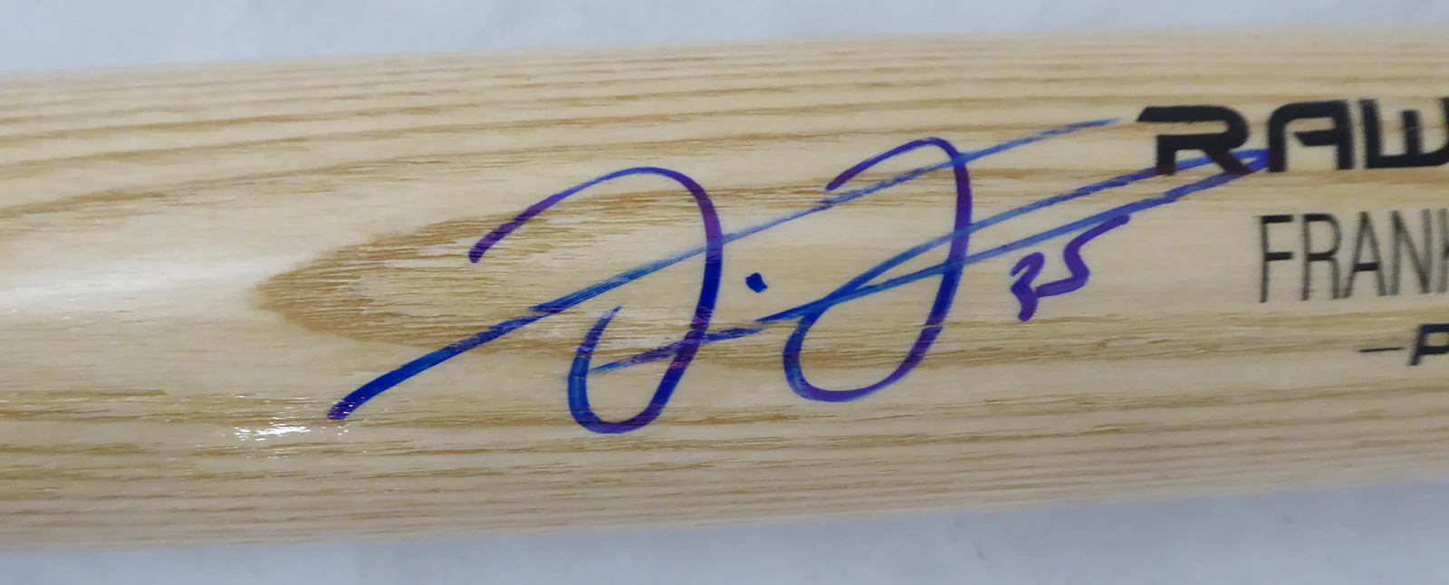 Frank Thomas Autographed Blonde Rawlings Bat Chicago White Sox Beckett BAS Stock #177490 - Image 3